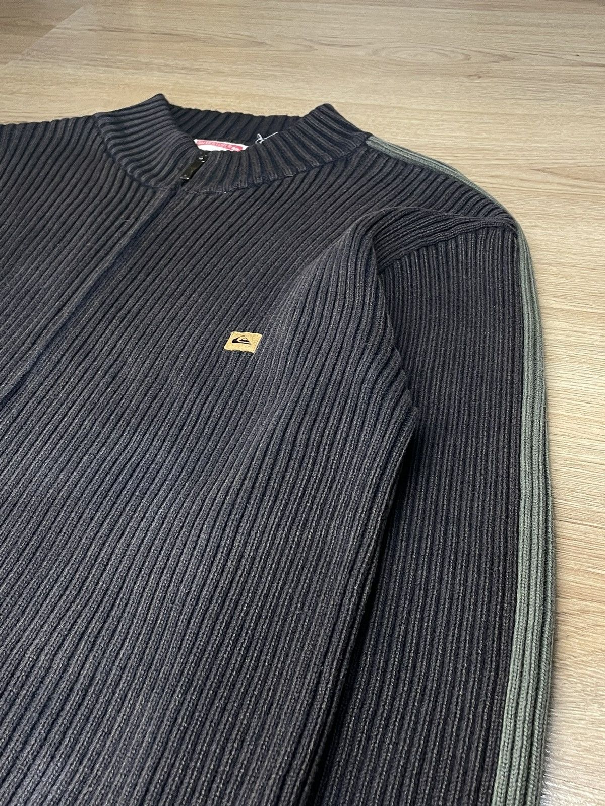 Quiksilver × Vintage Vintage QUICKSILVER knitted zip up sweater Size US XL / EU 56 / 4 - 5 Thumbnail
