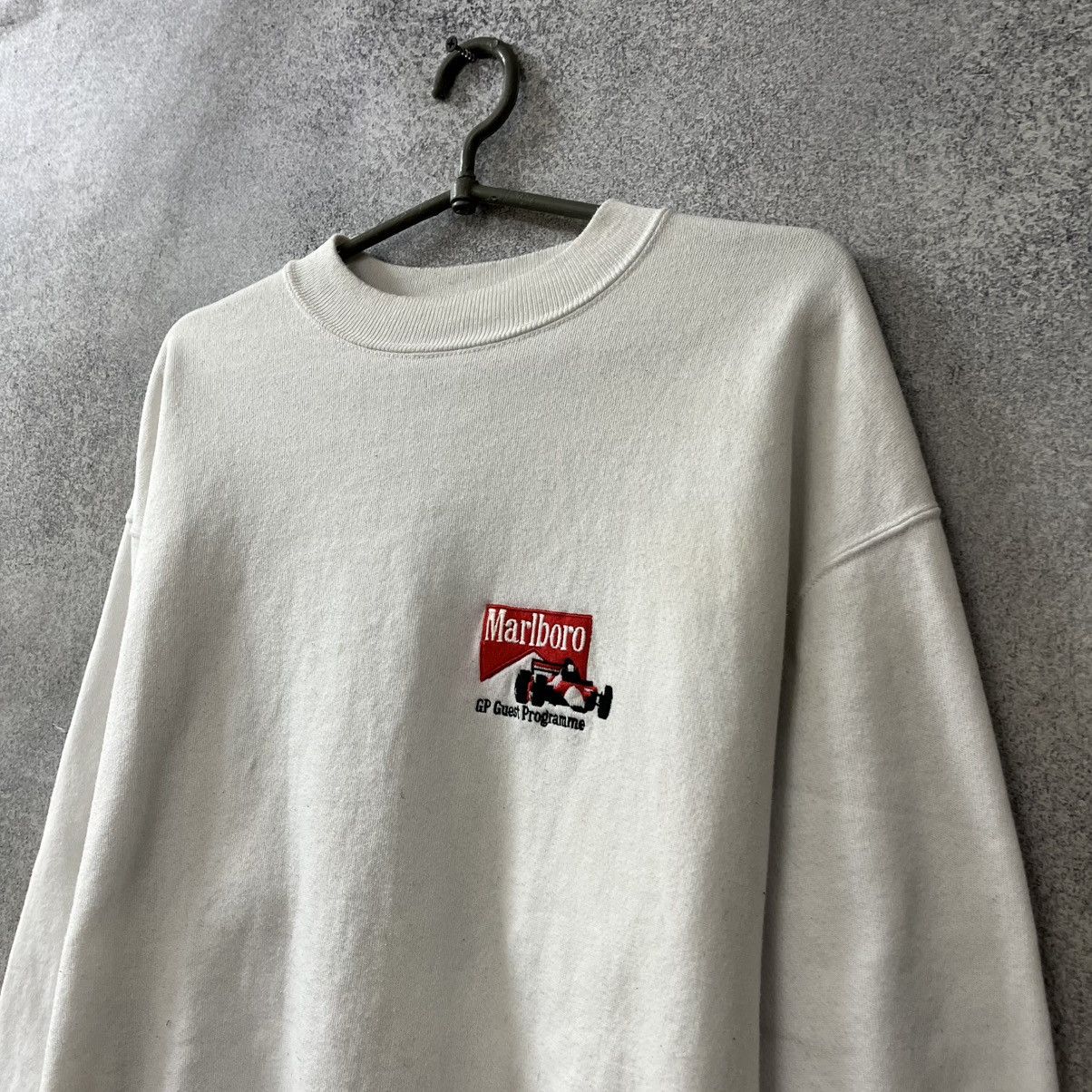 Marlboro Marlboro vintage sweatshirt white Size US L / EU 52-54 / 3 - 2 Thumbnail