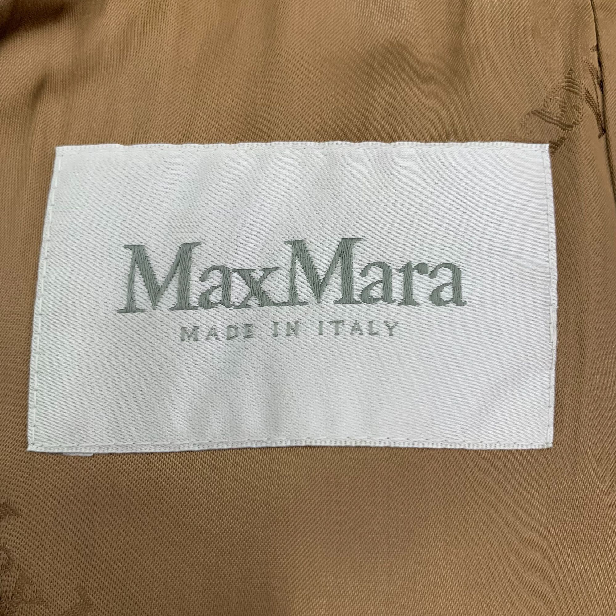 Max Mara Maxmara Brown Camel Wool Hooded Belted Robe Coat (Size XXS) Size XXS / US 00 / IT 34 - 2 Thumbnail