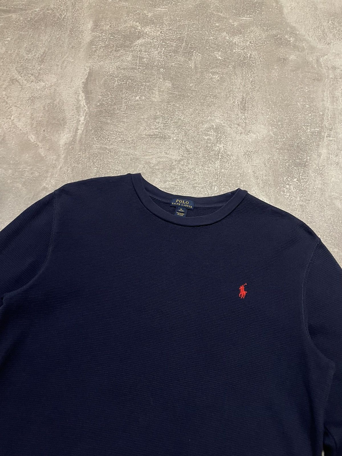 Polo Ralph Lauren Vintage Polo Ralph Lauren Waffle Crewneck Sweatshirt Size US S / EU 44-46 / 1 - 2 Thumbnail
