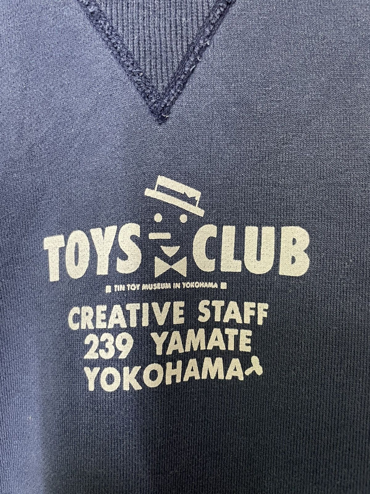 Other TOYS CLUB v neck small logo printed sweatshirt color blue Size US M / EU 48-50 / 2 - 5 Thumbnail