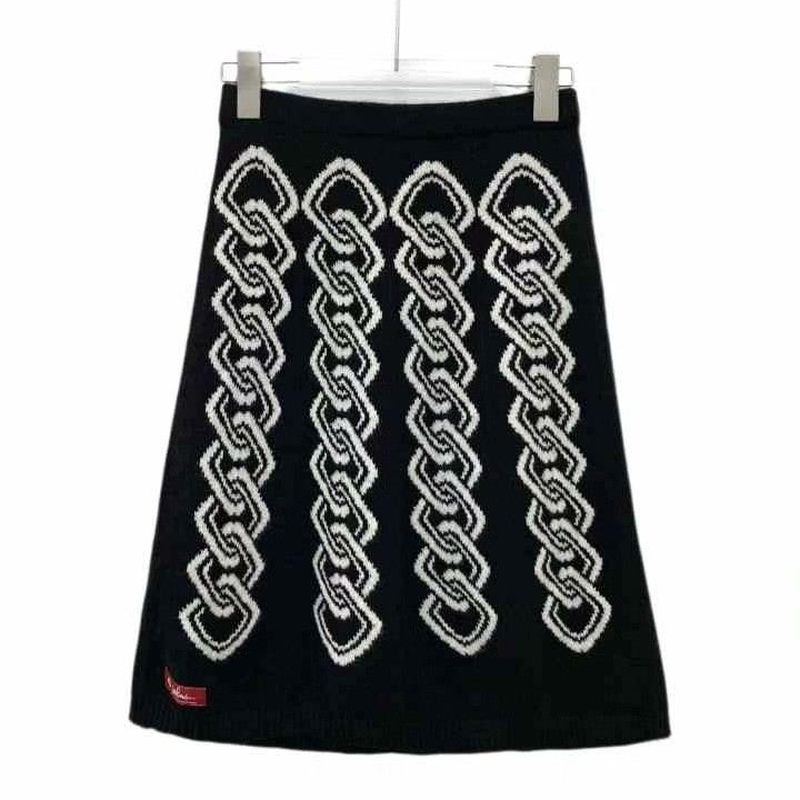 Loro Piana Loro Piana Black Lock Closure Cashmere Skirt Size 34" / US 12 / IT 48 - 1 Thumbnail