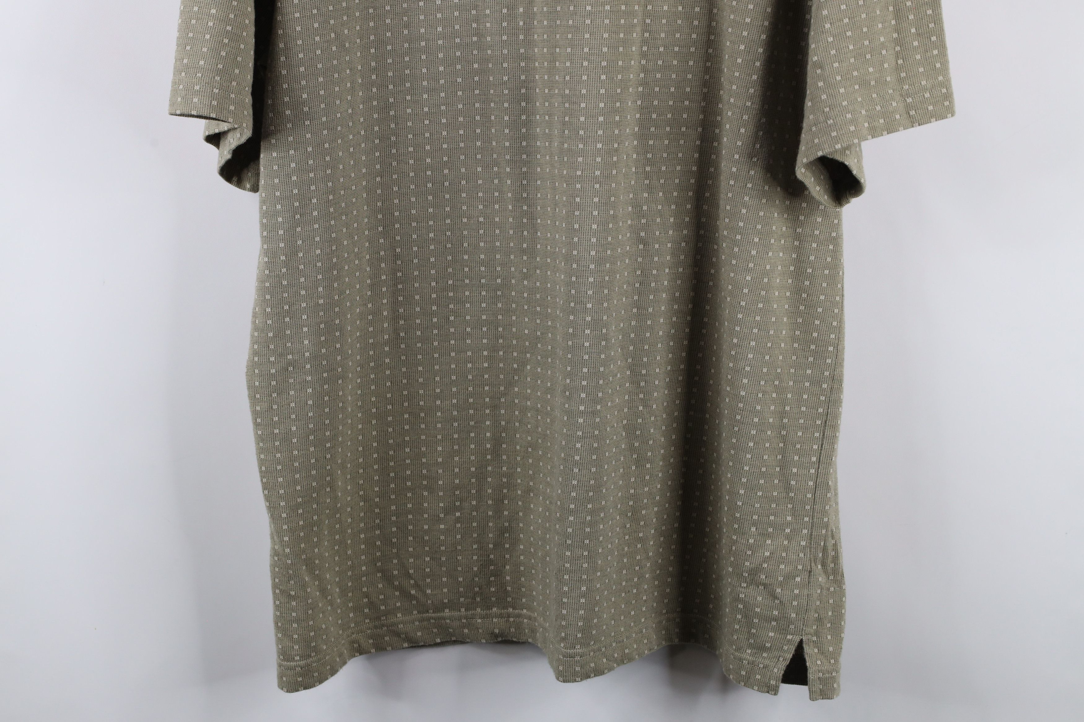 Vintage Vintage 90s Streetwear Geometric Collared Polo Shirt Green Size US XL / EU 56 / 4 - 8 Thumbnail