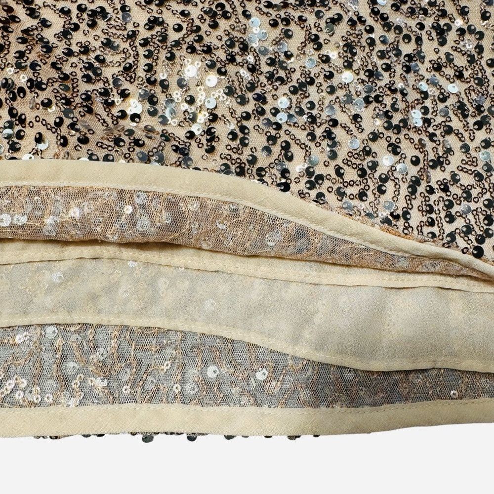 Zara New Zara Sequin Sleeveless Beige Top Size XS Size XS / US 0-2 / IT 36-38 - 7 Thumbnail