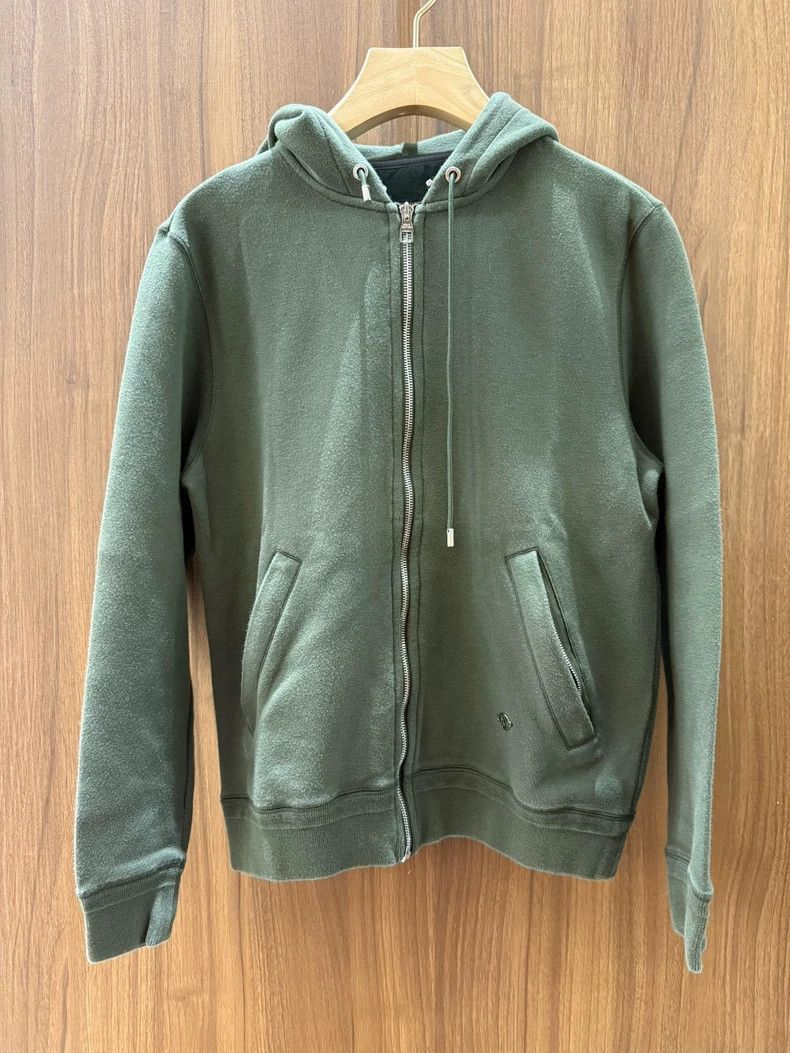 Louis Vuitton Louis Vuitton Dark Green Metallic Small Logo Zip Hooded Sw Size US S / EU 44-46 / 1 - 1 Thumbnail