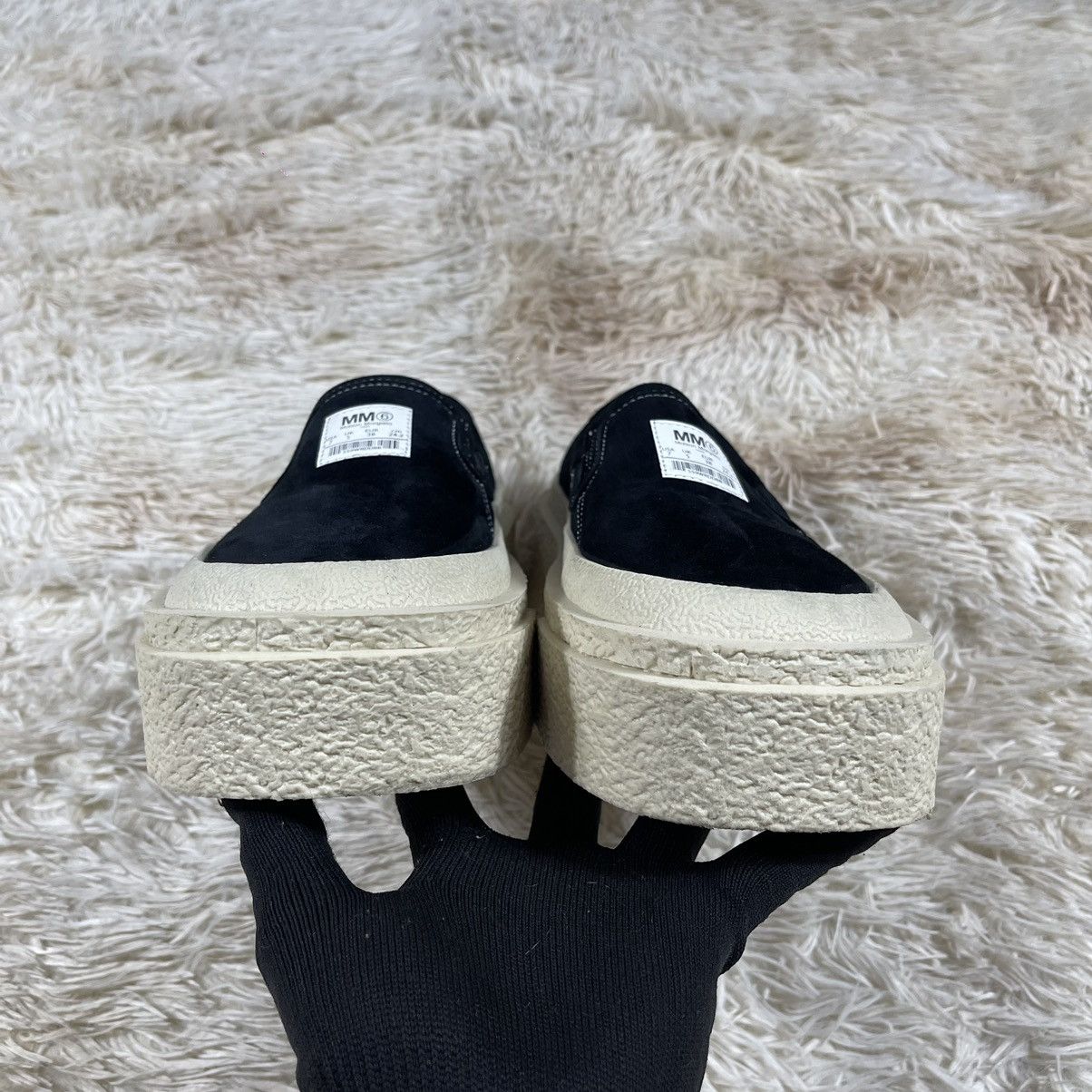 MM6 × Maison Margiela MM6 Maison Margiela Slide On Platform Sneakers in Black Size US 7 / IT 37 - 10 Thumbnail