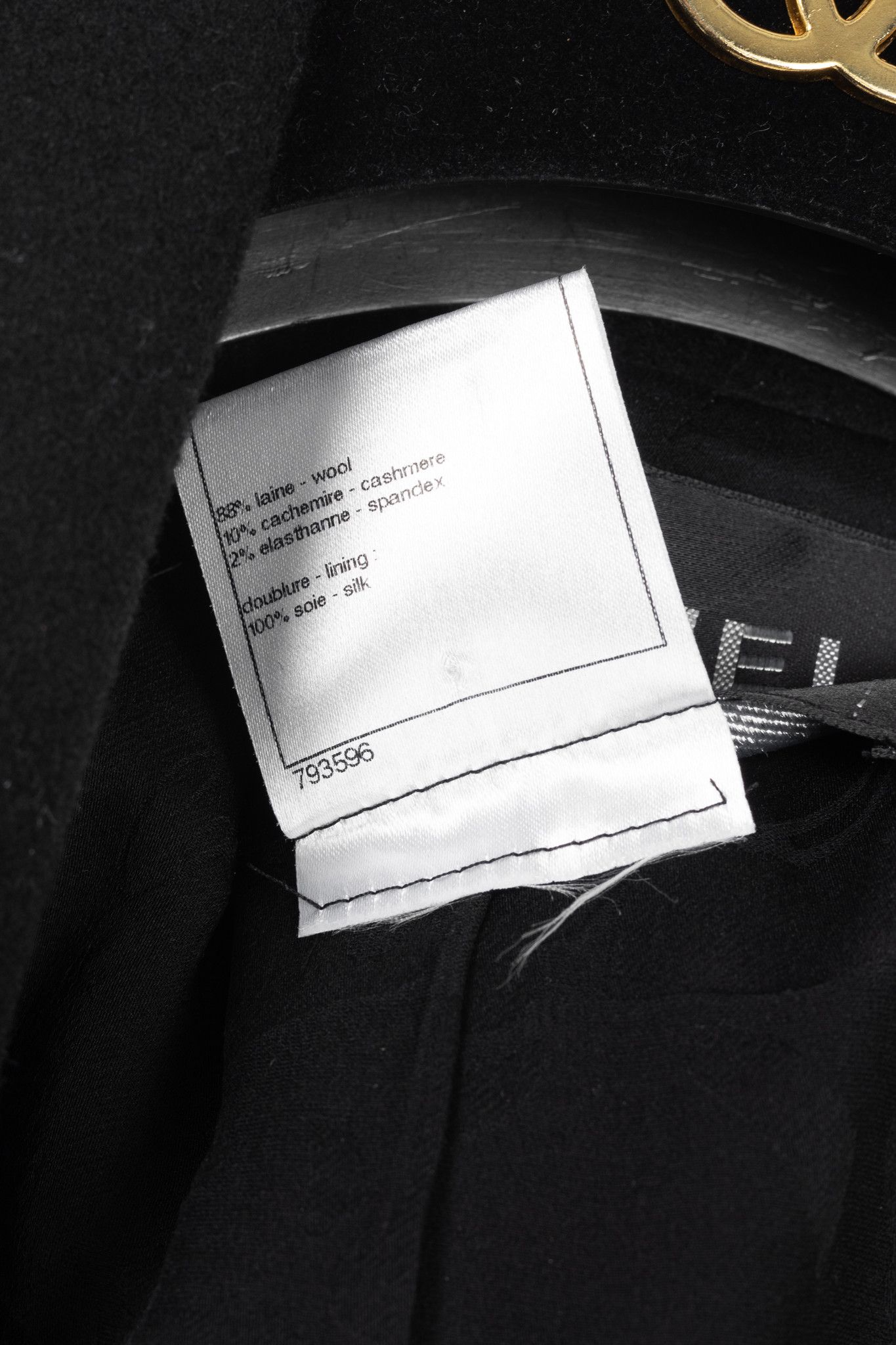 Chanel Chanel Black Wool-Blend Panelled Buttoned-Chain Blazer Size XS / US 0-2 / IT 36-38 - 10 Thumbnail