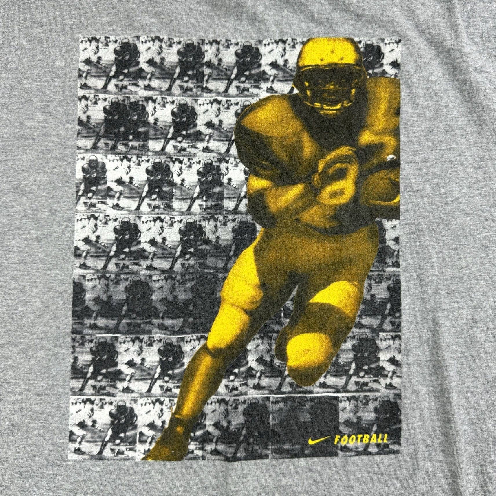 Nike VINTAGE Nike Football Shirt Adult XL Gray Long Sleeve Crew Neck Y2K Sports Mens Size US XL / EU 56 / 4 - 2 Thumbnail