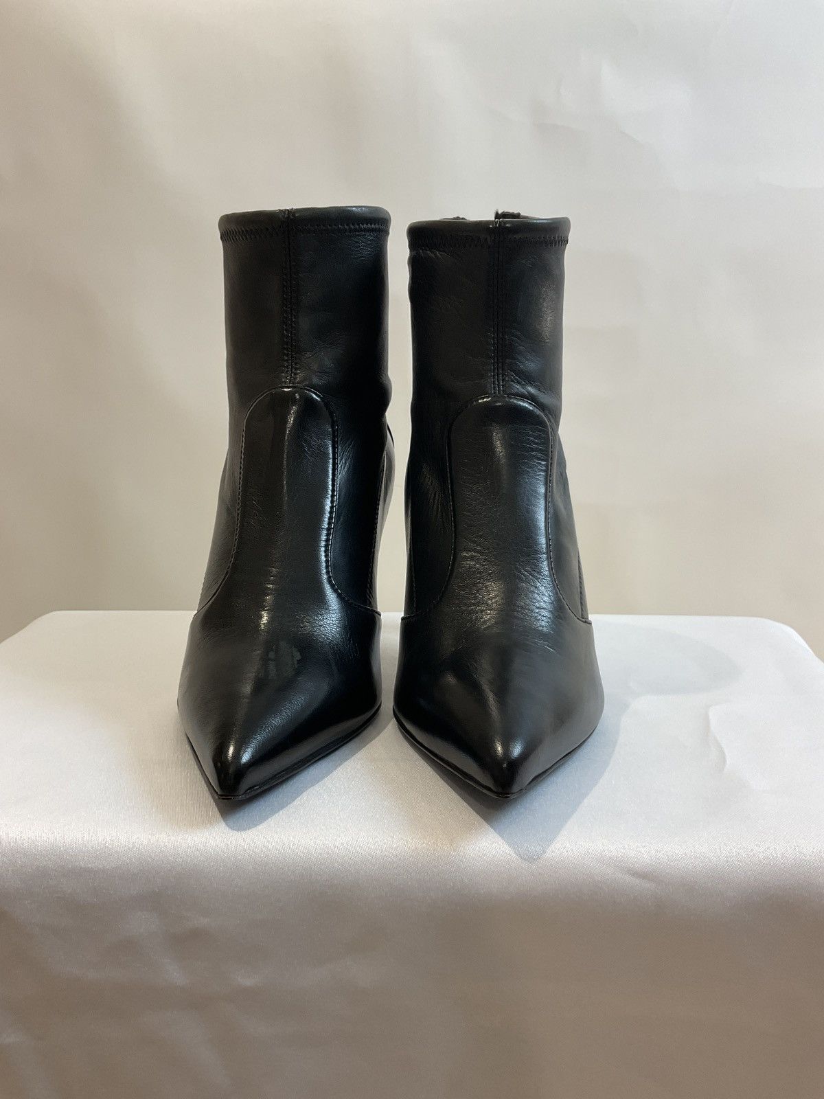 Giuseppe Zanotti Giuseppe Zanotti Black Leather Ankle Boots Size US 7 / IT 37 - 2 Thumbnail