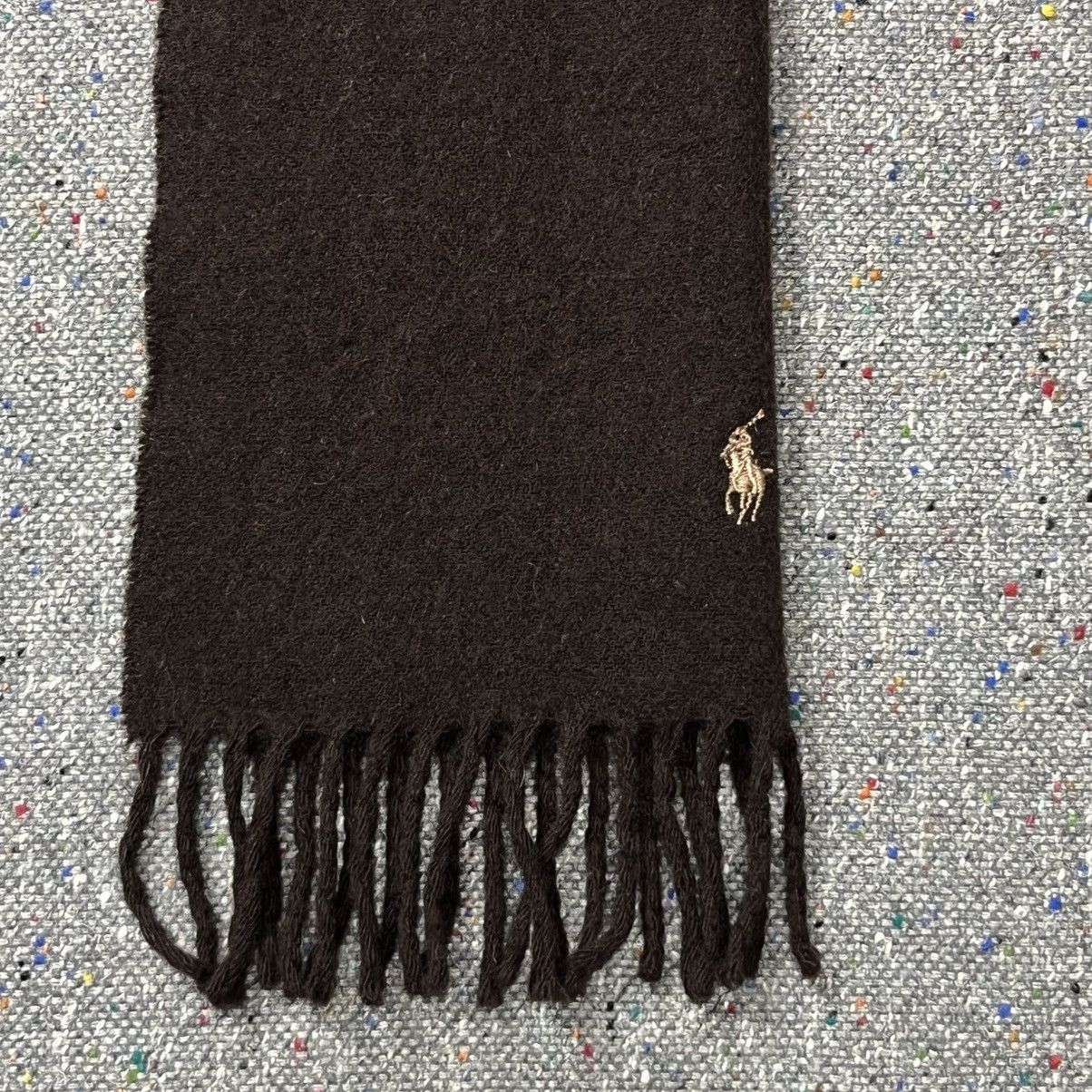 Polo Ralph Lauren Vintage Polo Ralph Lauren Nutmeg/Brown Lambswool Scarf Size ONE SIZE - 9 Thumbnail