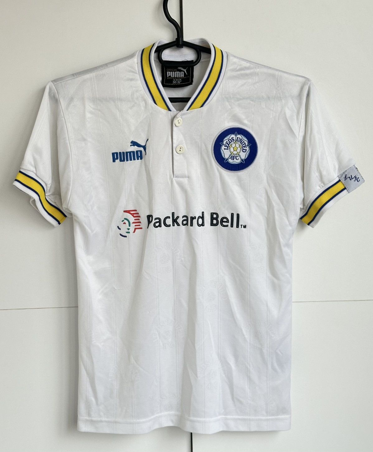 Puma Vintage Leeds United Shirt Puma Packard Bell Jersey Kids Size US M / EU 48-50 / 2 - 1 Thumbnail