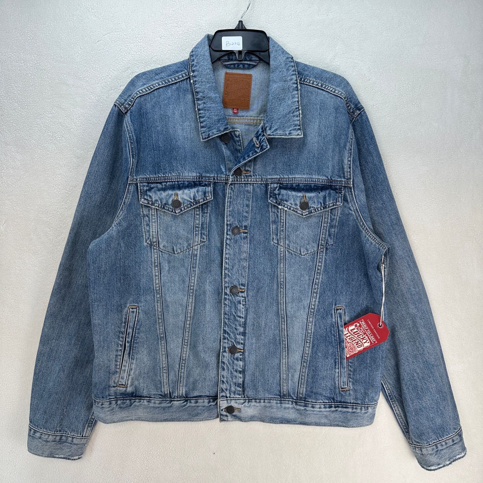 Lucky Brand LUCKY BRAND X AMERICAN FLAG STITCH RARE DENIM JACKET LEGEND Size US XL / EU 56 / 4 - 1 Thumbnail