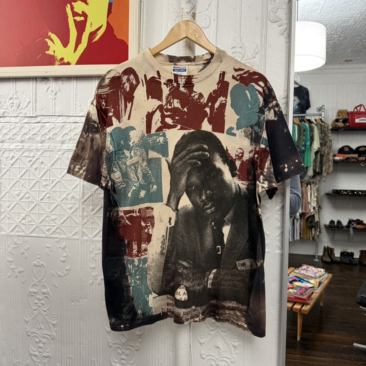 Vintage vintage martin luther king MLK Mosquitohead tshirt tee Size US XL / EU 56 / 4 - 1 Thumbnail