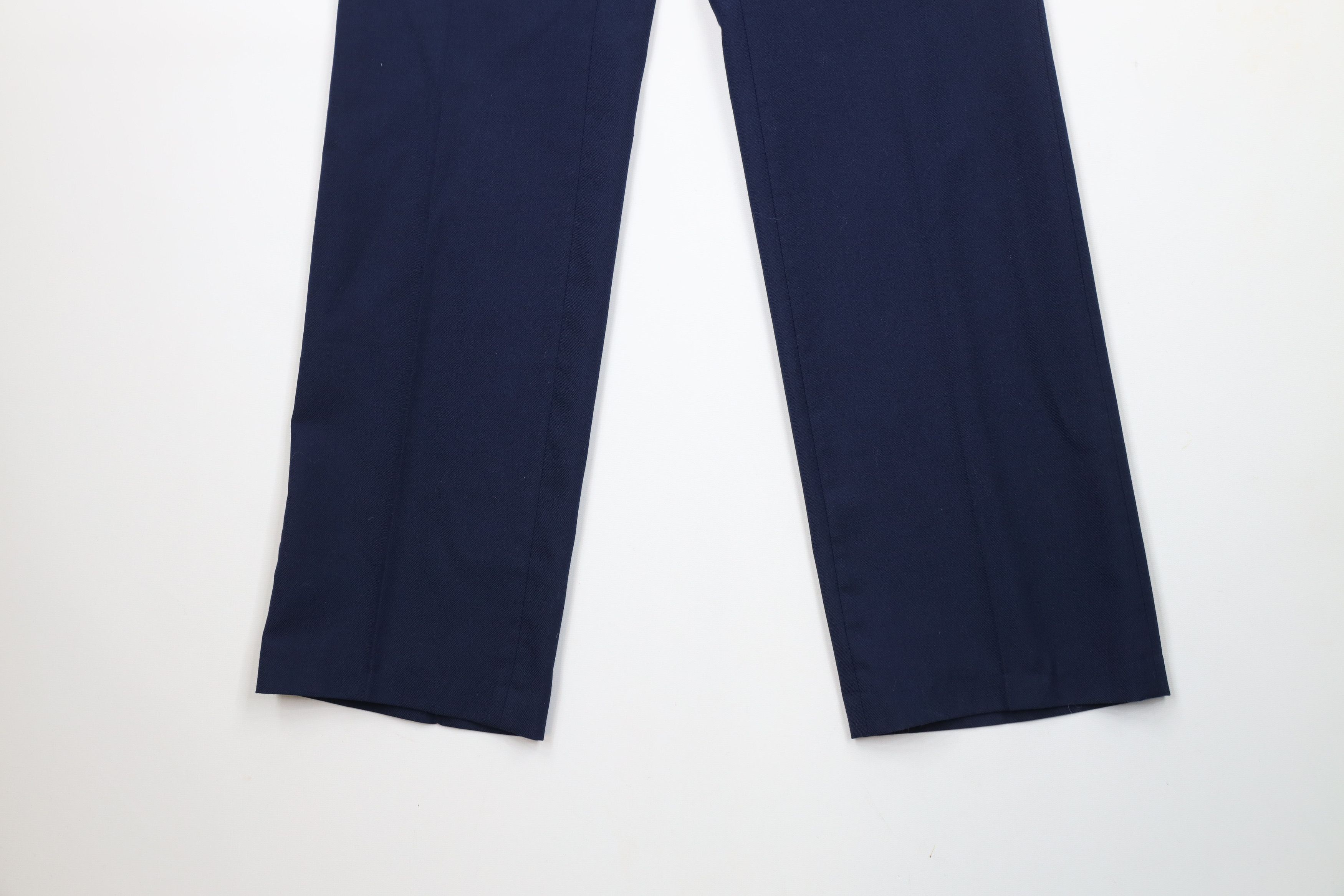 Vintage Vintage 90s Streetwear Wide Leg Chino Pants Navy Blue USA Size US 32 / EU 48 - 4 Thumbnail