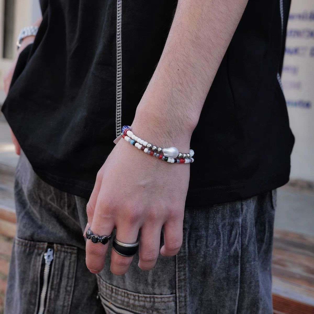 Japanese Brand × Vintage Retro punk bracelet Size ONE SIZE - 2 Thumbnail