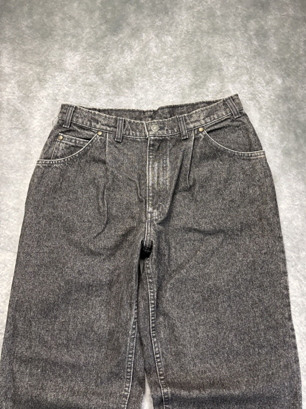 Levi's × Vintage 1980s Levi’s Jeans 80s Vintage Acid Wash Stone Black Tab Size US 31 - 8 Thumbnail