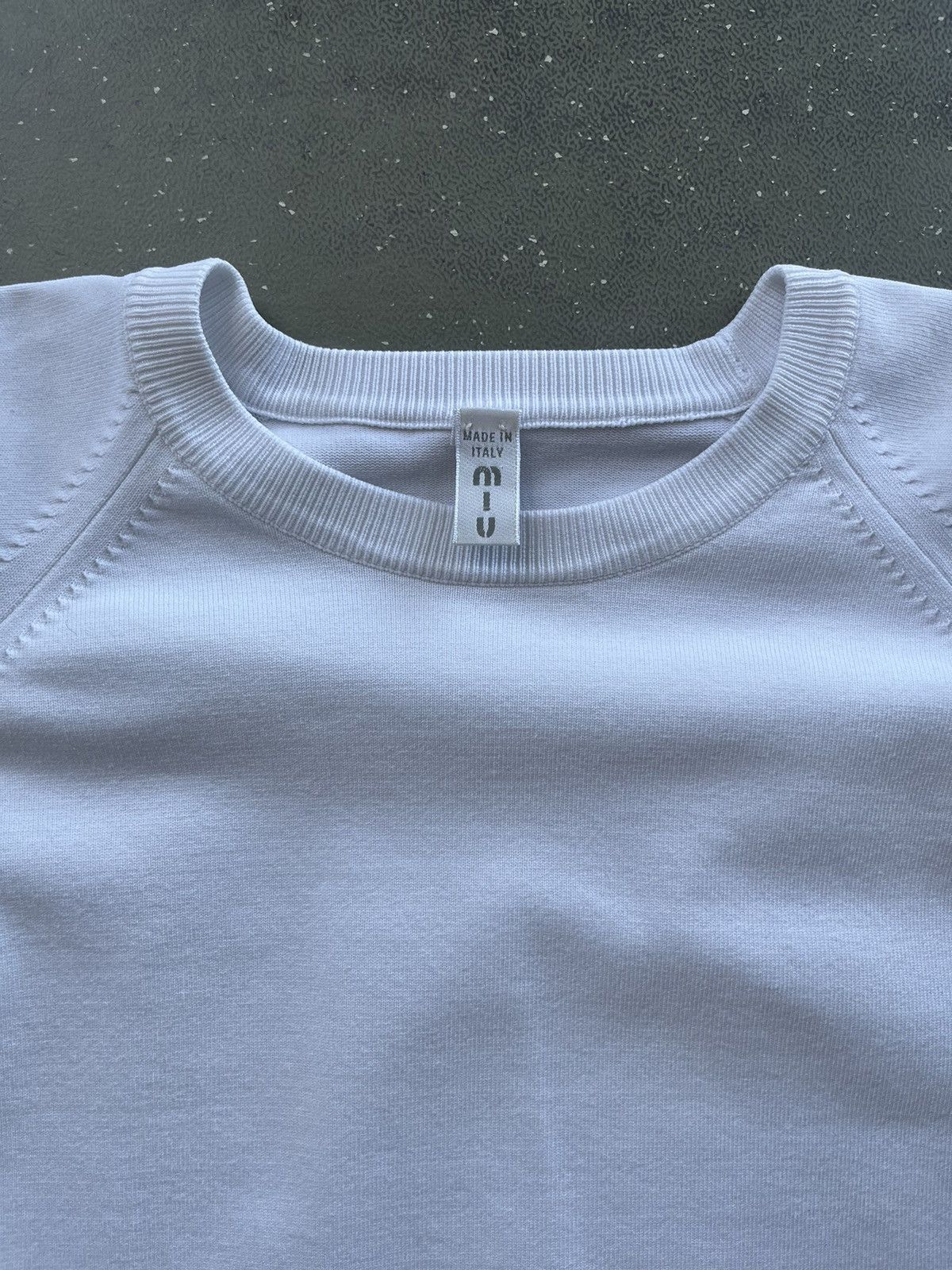 Miu Miu Miu Miu white sweater Size L / US 10 / IT 46 - 2 Thumbnail