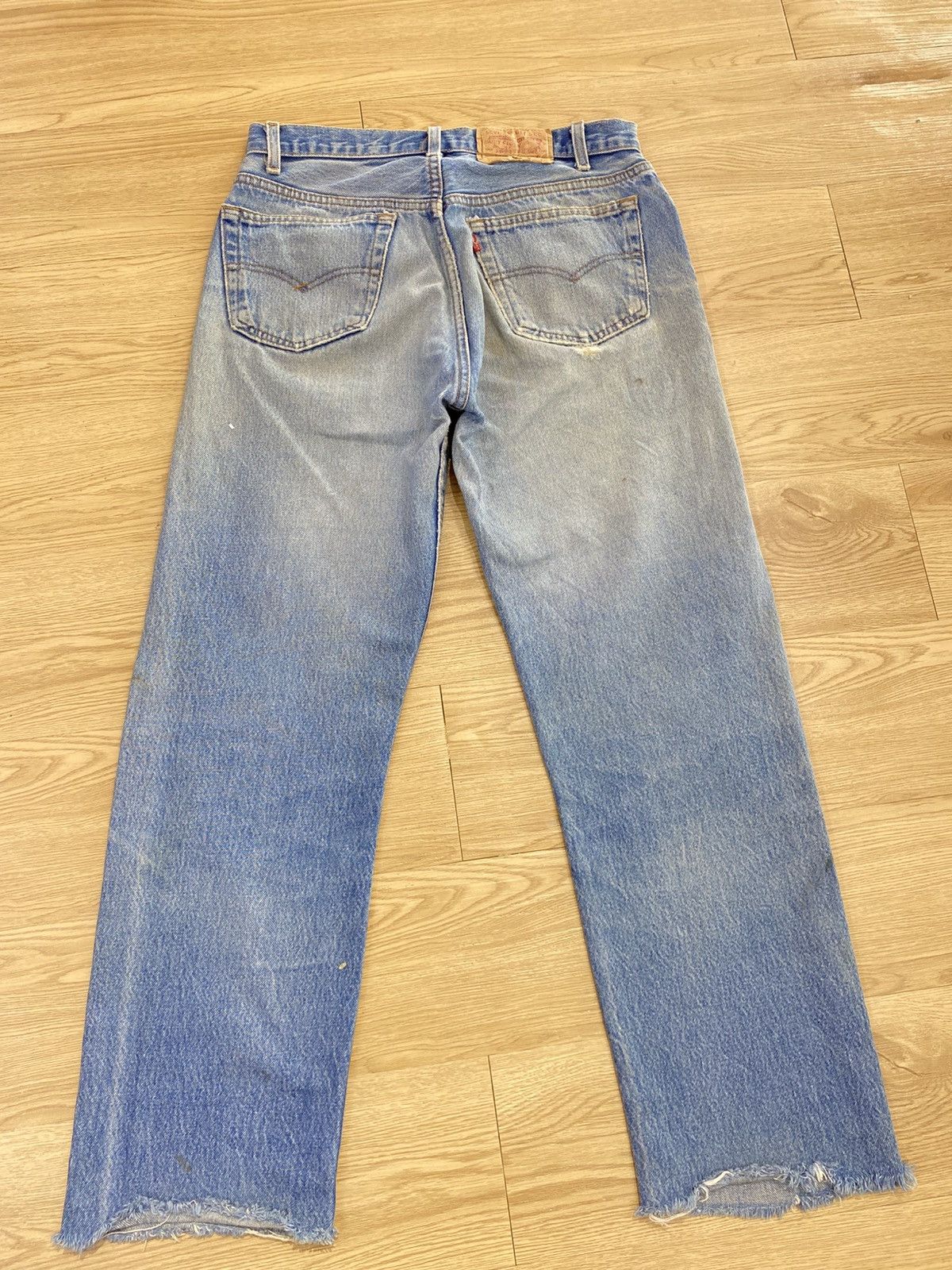 Levi's Vintage Clothing Vintage 90s Levis 501 Mud Wash Faded Distressed Style Jeans Size US 31 - 3 Thumbnail