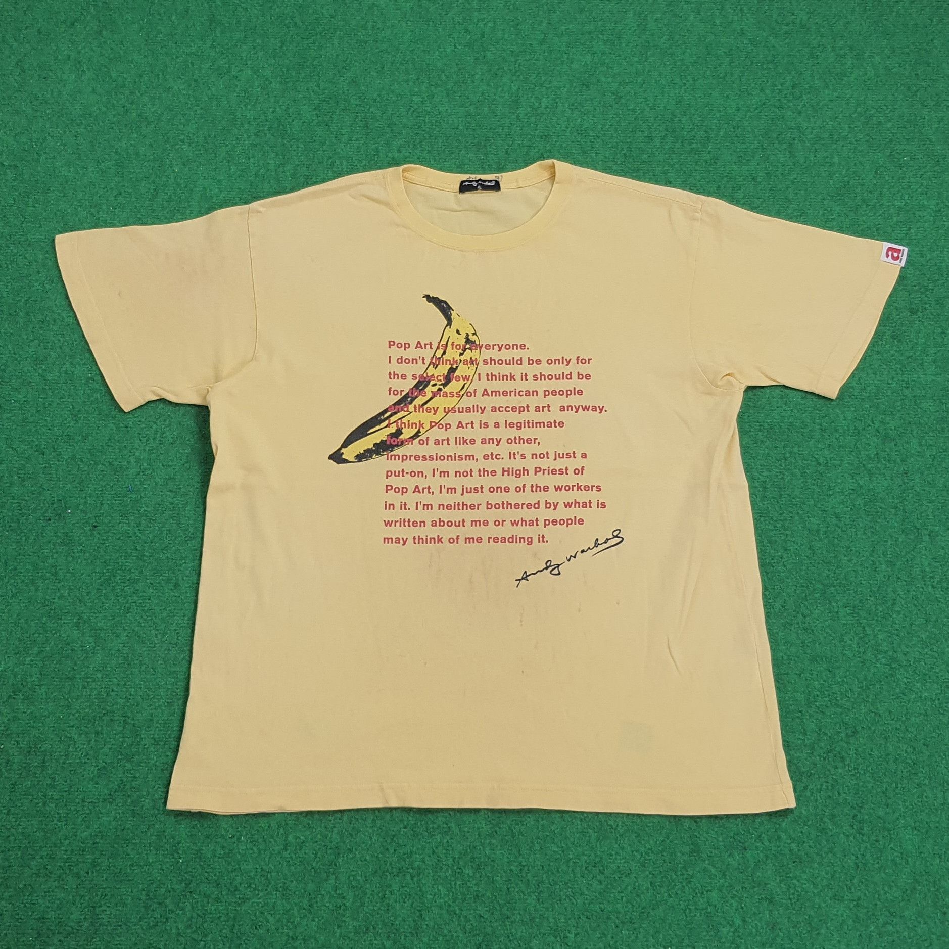 Andy Warhol × Vintage Vintage Andy Warhol Streetwear Tshirt Size US L / EU 52-54 / 3 - 1 Thumbnail