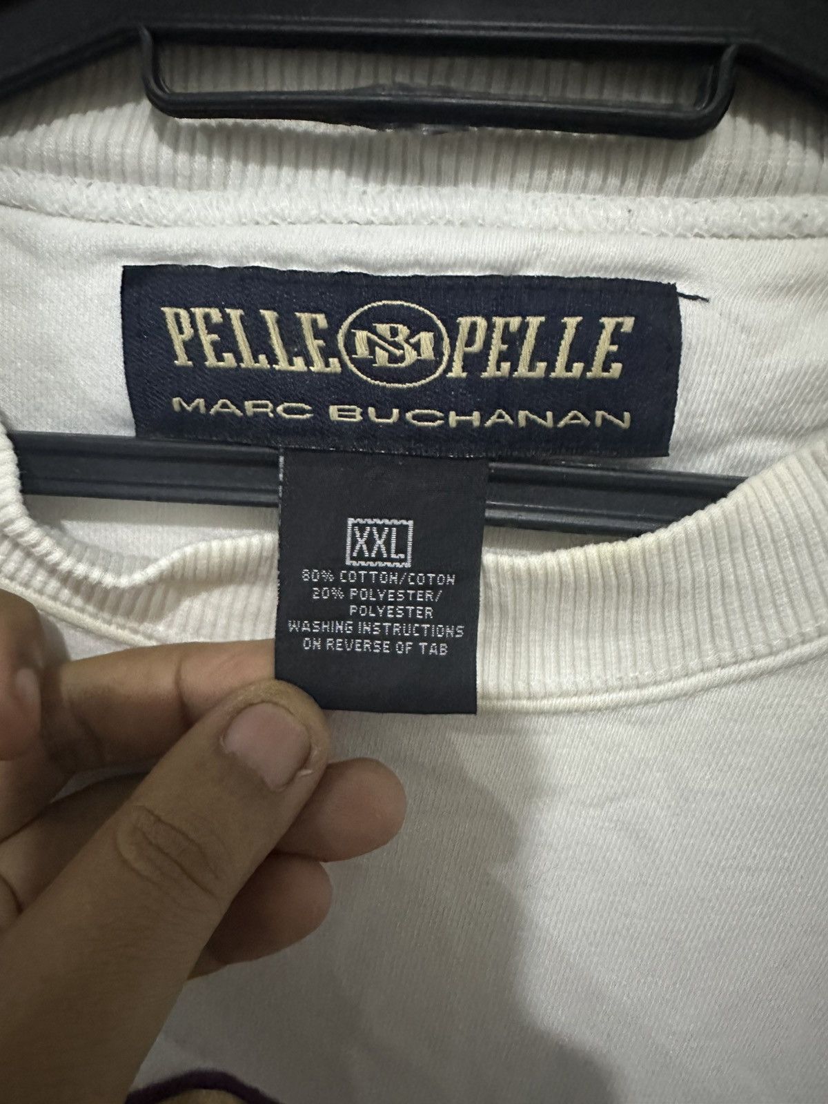 Pelle Pelle Vintage Pelle Pelle X Marc Buchanan Big Logo Sweatshirt Size US XXL / EU 58 / 5 - 3 Thumbnail