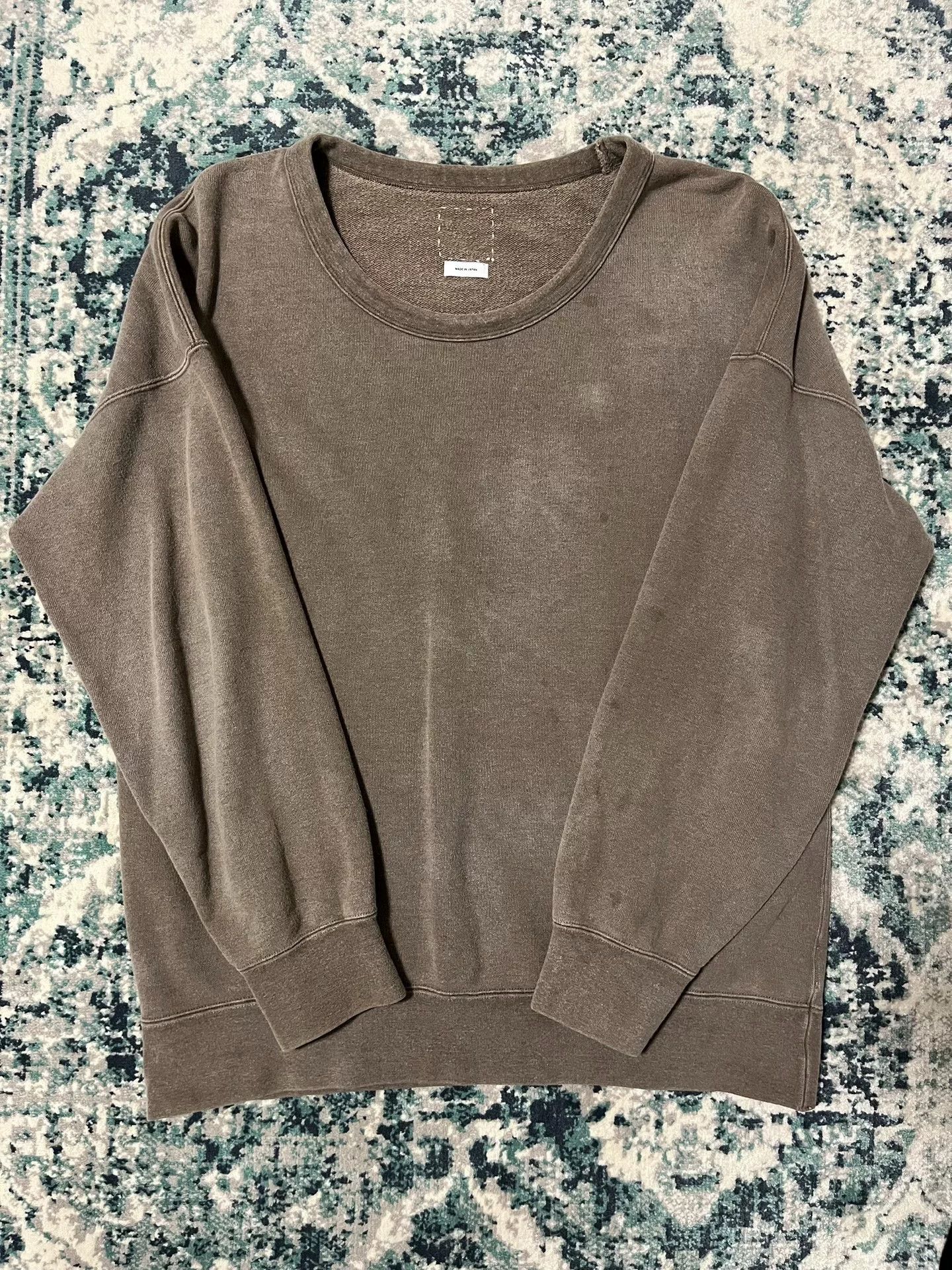 Visvim visvim 17AW Jumbo Crew Mud-Dyed Sweatshirt Size US M / EU 48-50 / 2 - 1 Thumbnail