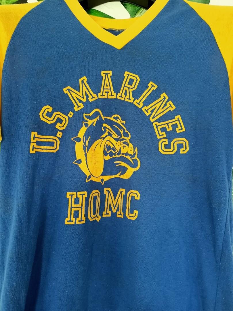 Vintage Vintage 70s US Marines HQMC Raglan Tee Size US S / EU 44-46 / 1 - 3 Thumbnail