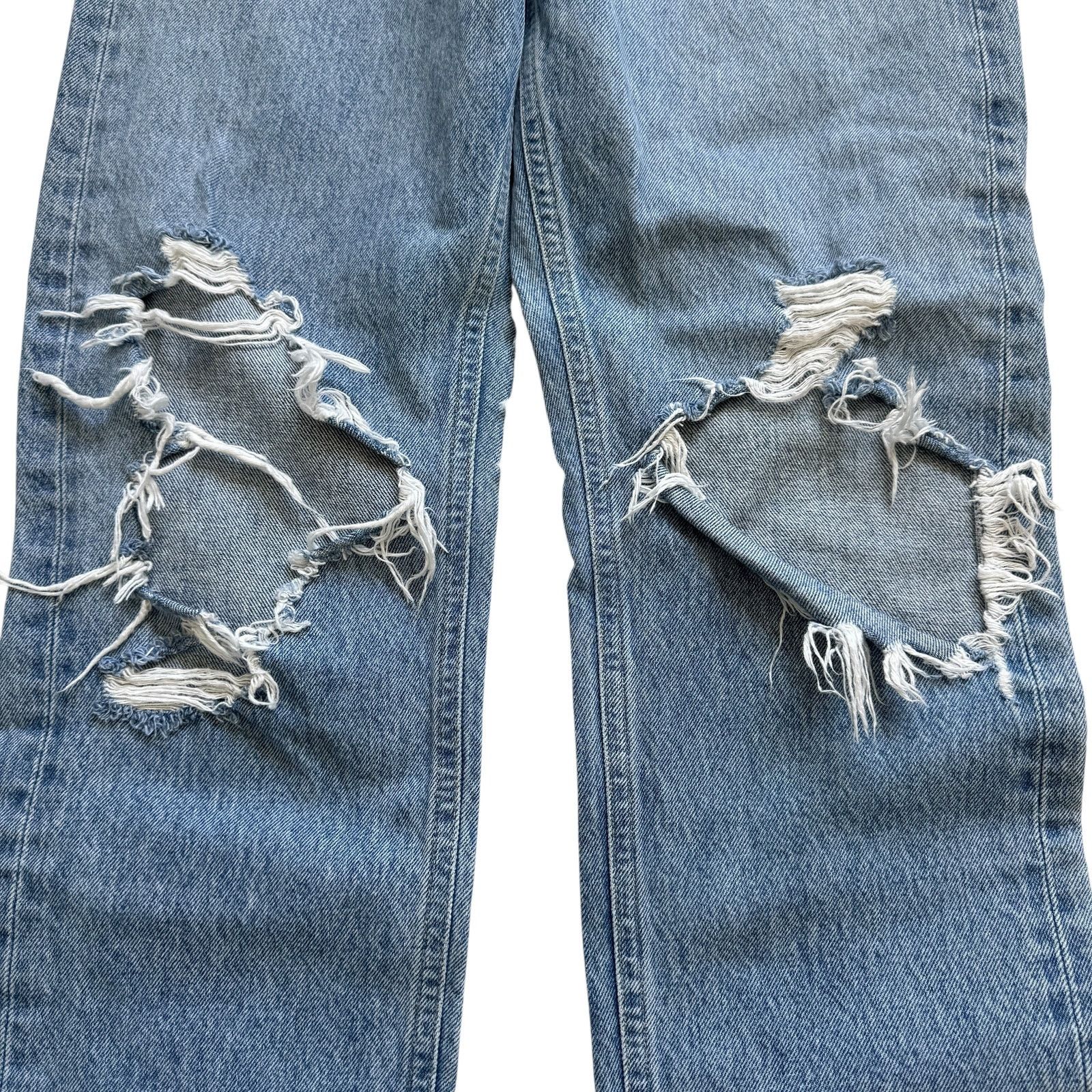 Agolde AGOLDE 90's Mid Rise Loose Fit Fall Out Wash Distressed Size 25" / US 0 / IT 36 - 8 Thumbnail