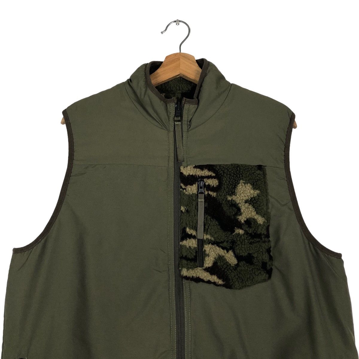 Japanese Brand 🔥Vintage Reversible Vest Jacket Camo Houston Military Size US XL / EU 56 / 4 - 16 Thumbnail