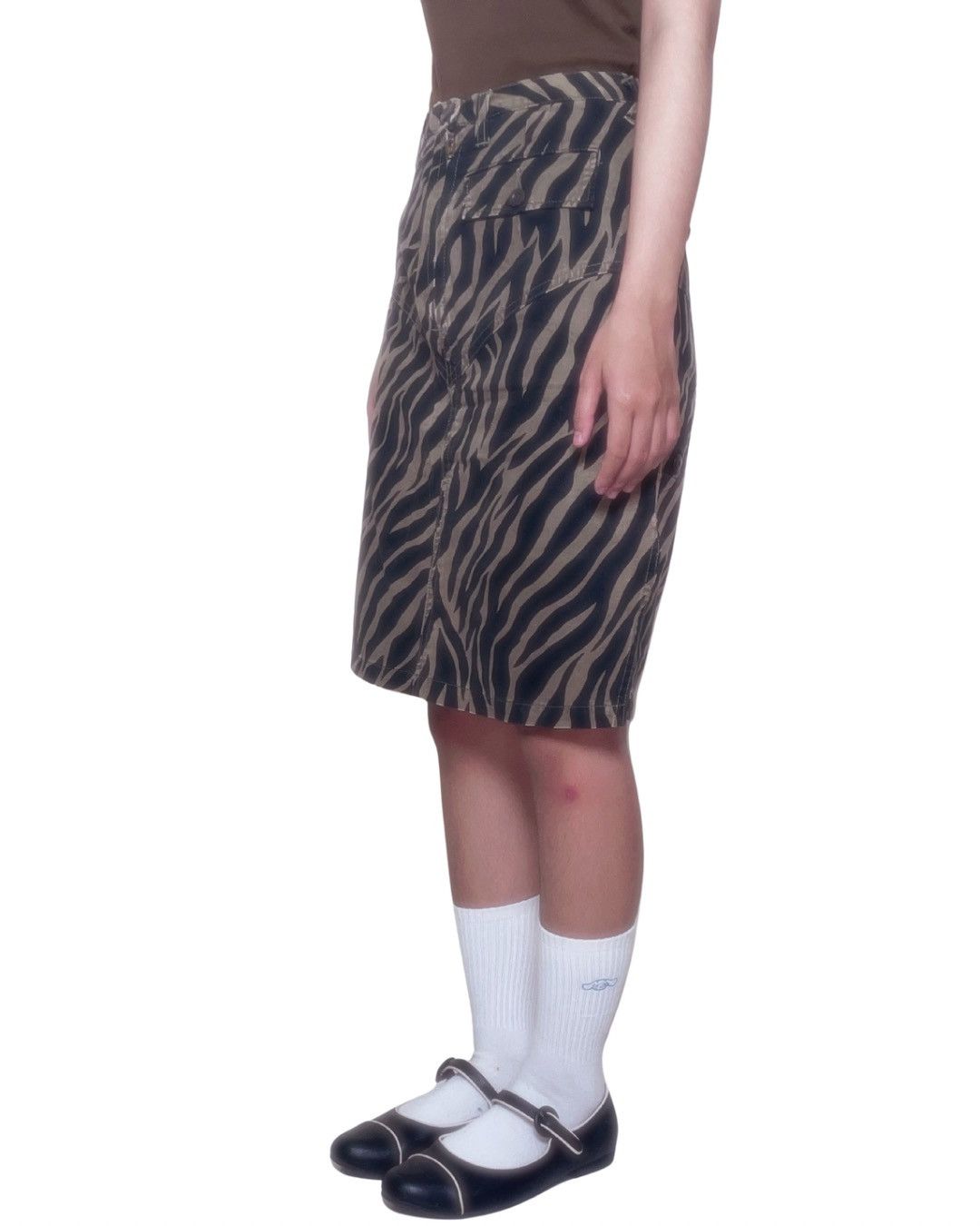 Hysteric Glamour Hysteric Glamour Zebra Pattern Utility Midi Skirt Size 27" / US 4 / IT 40 - 2 Thumbnail