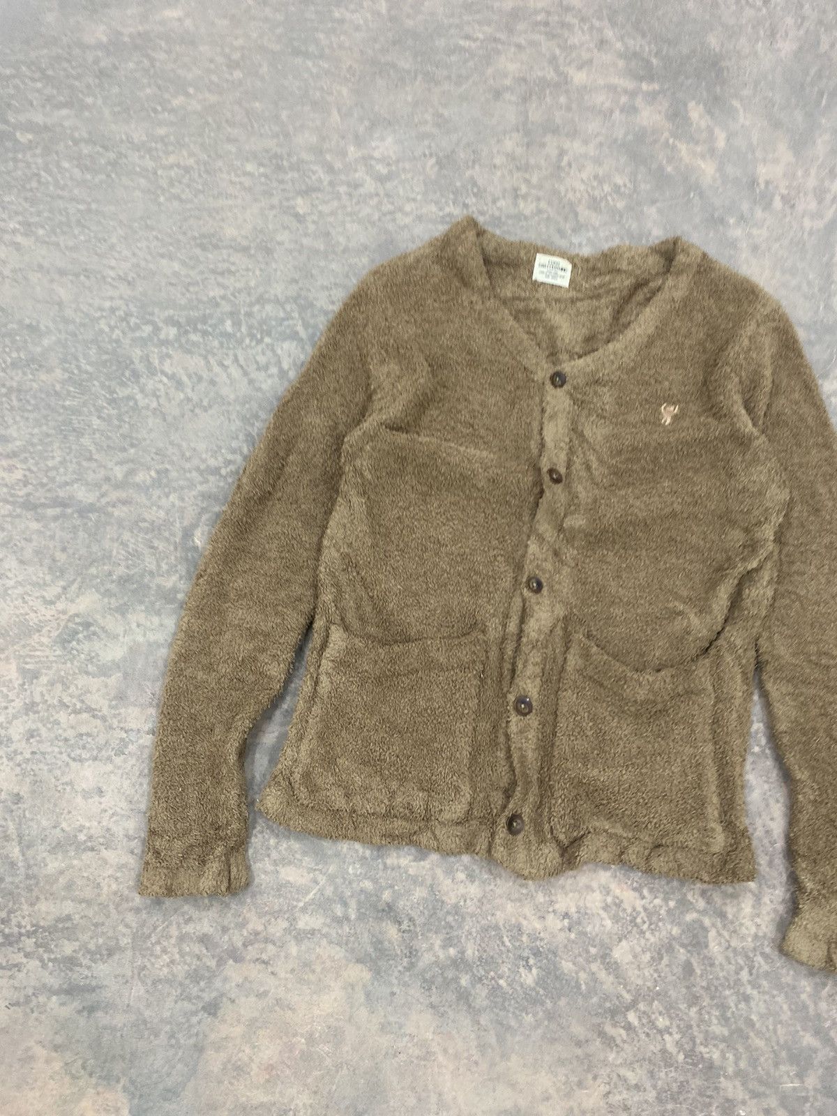 Homespun Knitwear × Vintage KURT COBAIN MOHAIR CARDIGAN FUR FLUFFY JAPAN COEN Size US S / EU 44-46 / 1 - 3 Thumbnail