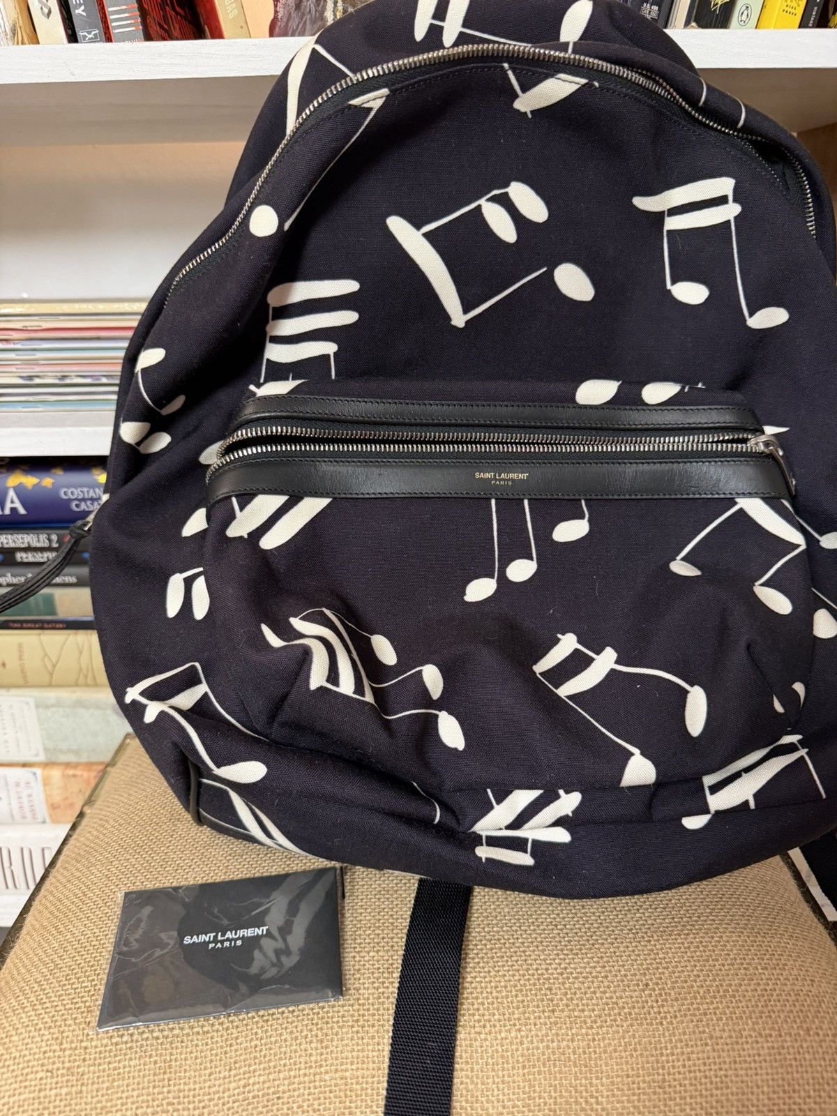 Saint Laurent Paris Saint Laurent City Backpack Music Notes Size ONE SIZE - 8 Thumbnail
