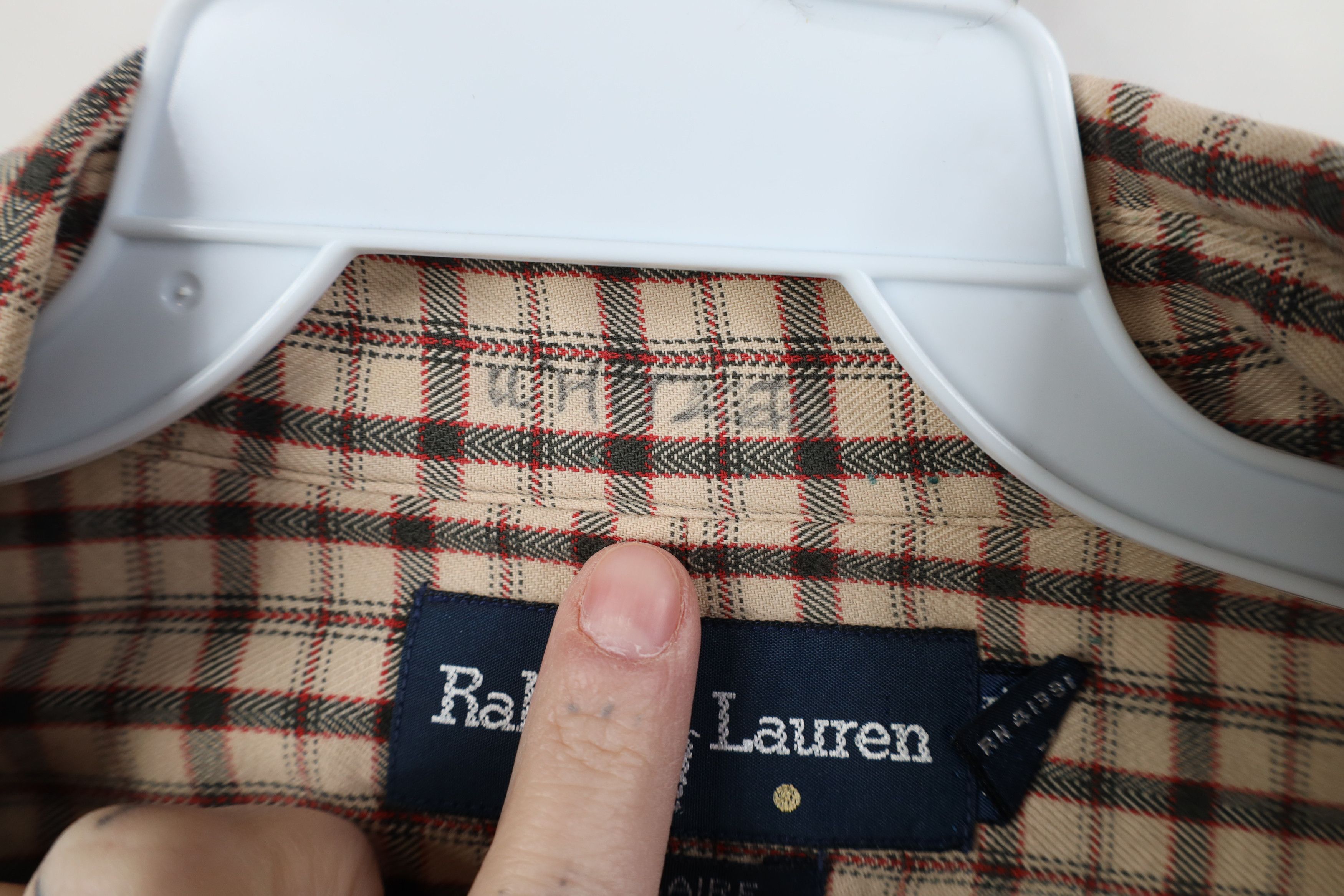 Ralph Lauren Vintage 90s Ralph Lauren Flannel Collared Button Down Shirt Size US XL / EU 56 / 4 - 6 Thumbnail