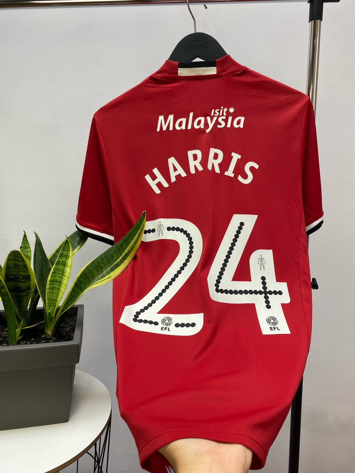 Adidas Cardiff City Jersey 2016 2017 #24 Harris Away Football Size US M / EU 48-50 / 2 - 19 Thumbnail