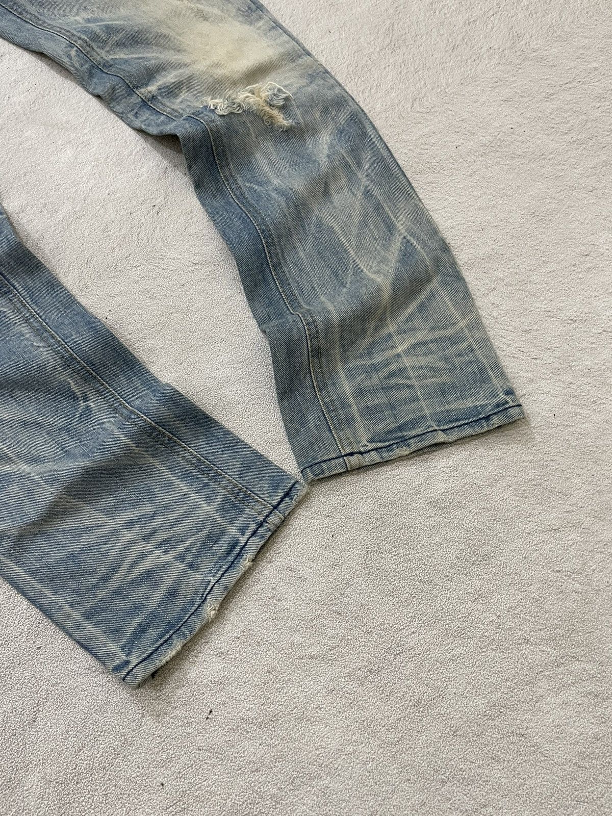 Japanese Brand 00s Diesel Distressed Denim Ripped Jeans Wash Hysteric Ifsix Size US 30 / EU 46 - 5 Thumbnail