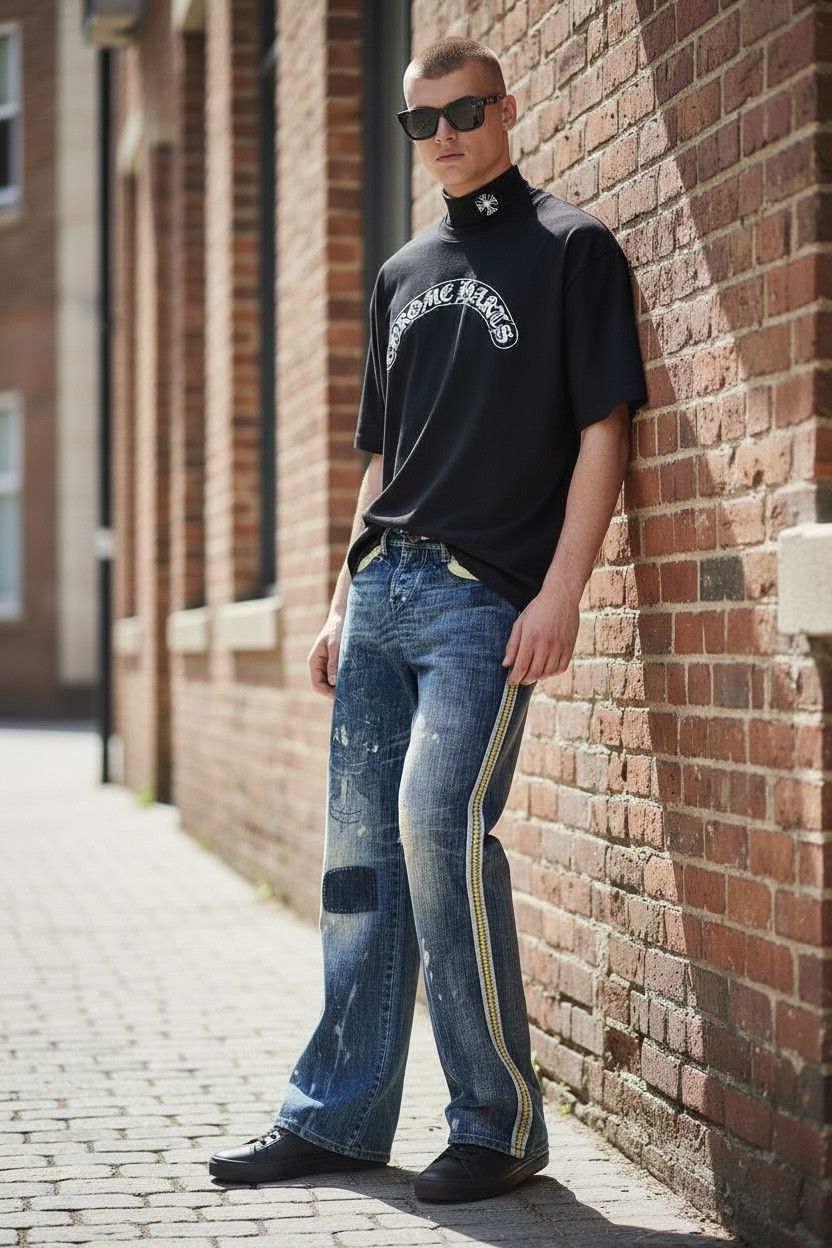 Parasuco PUNK FLARE🔥PARASUCO DENIM LEGEND Distressed Tribal Jeans💥 Size US 33 - 1 Thumbnail
