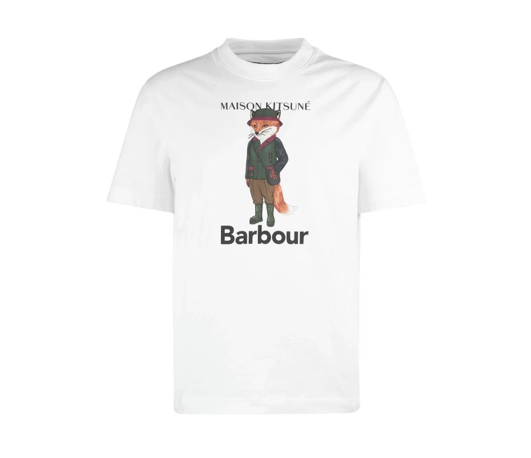 Barbour Beaufort Fox Cotton Logo Graphic T-Sh Size US M / EU 48-50 / 2 - 6 Thumbnail