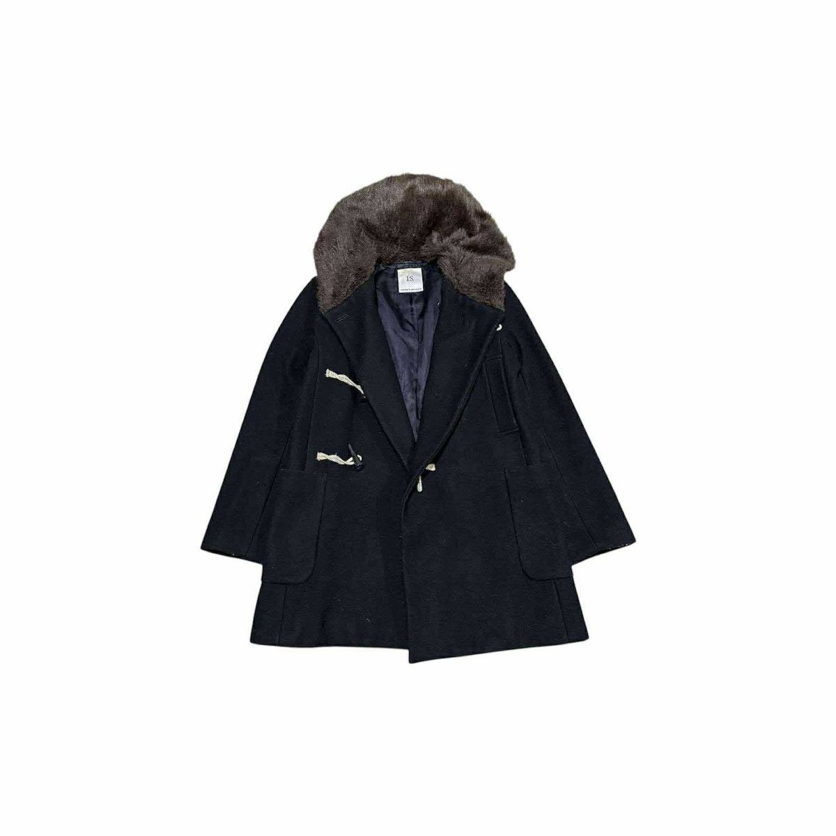Issey Miyake 🔥Rare Vintage IS Sunao Kuwahara Wool Duffle Coat Fur Collar Size US S / EU 44-46 / 1 - 5 Thumbnail