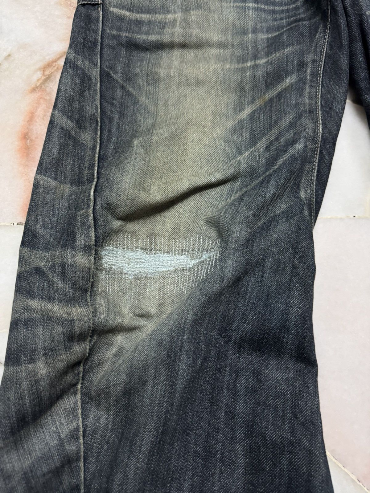 Edwin VTG EDWIN E-FUNCTION RUSTY SICK MUDPUNK WHSIKER DARK JEAN Size US 32 / EU 48 - 4 Thumbnail