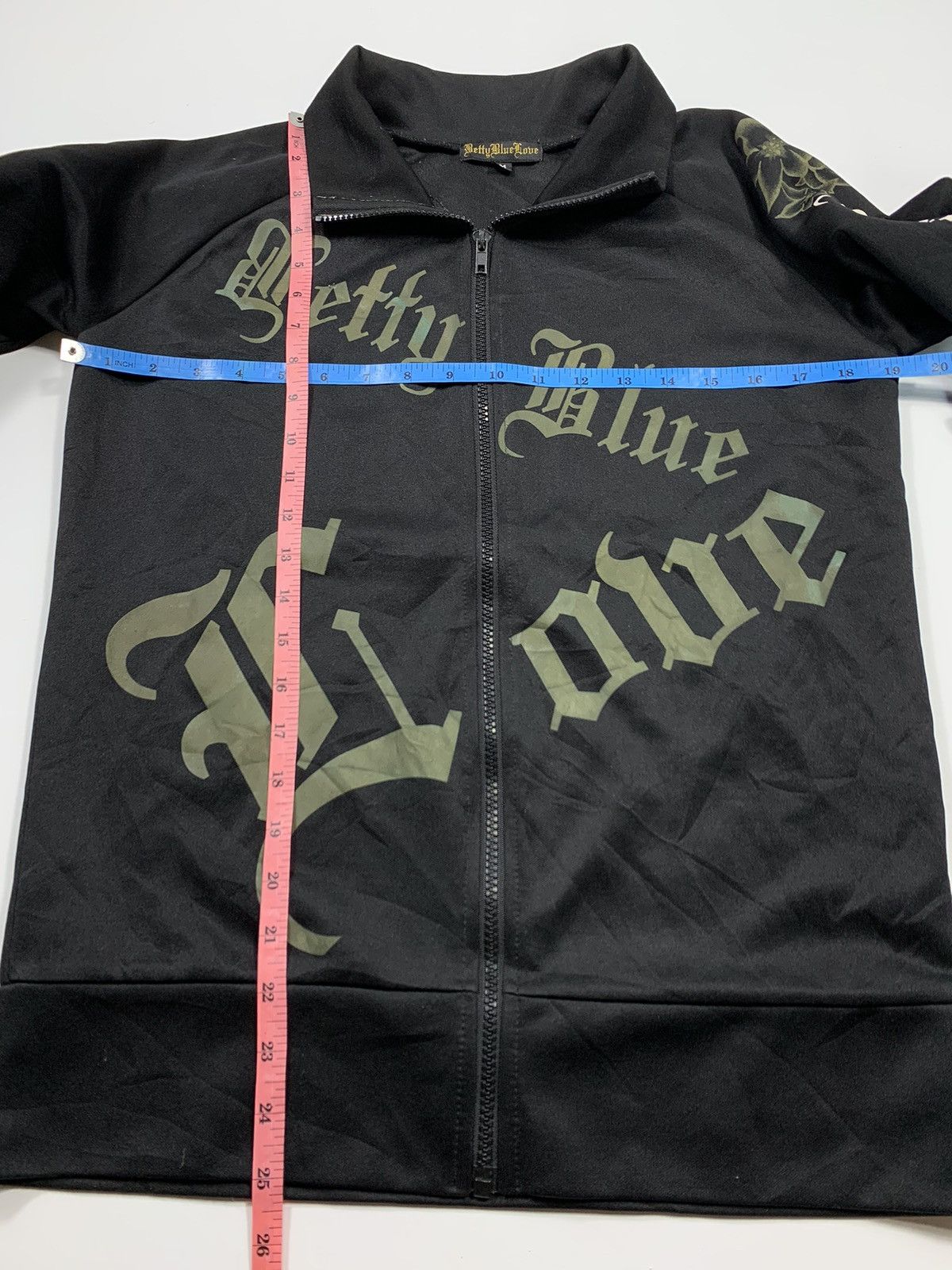 If Six Was Nine BETTY BLUE LOVE JAPANESE POEM CASUAL TRACK TOP Size US M / EU 48-50 / 2 - 5 Thumbnail