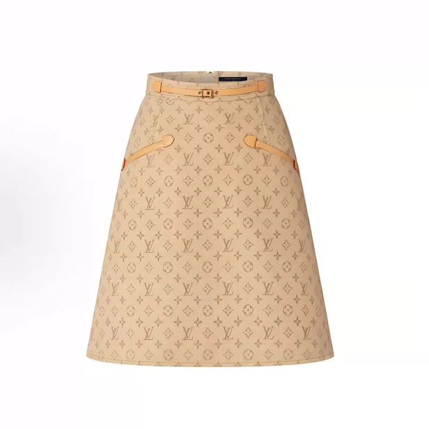 Louis Vuitton Louis Vuitton Full print woolen skirt Size 37" - 1 Thumbnail