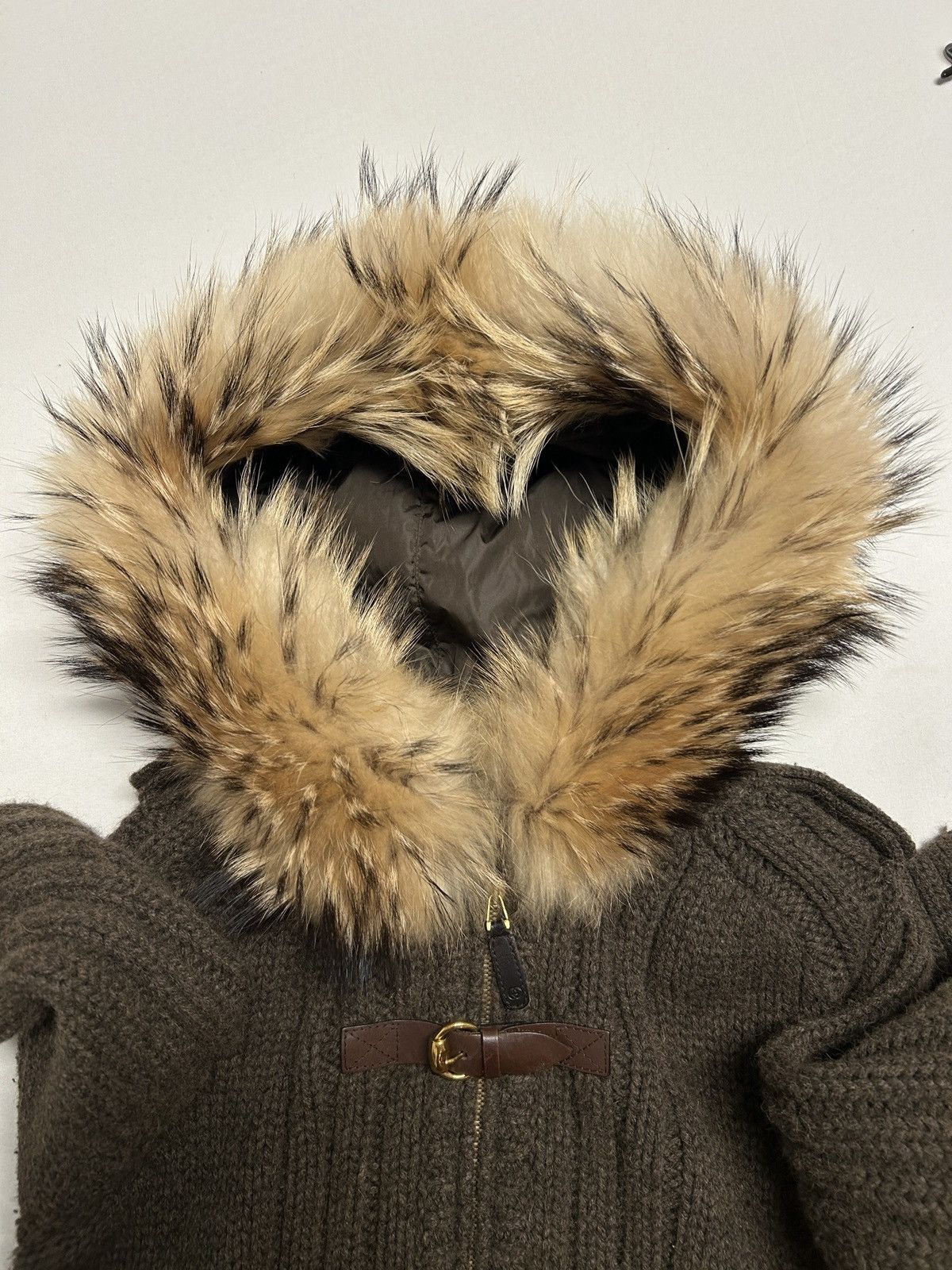 Gucci FW2007 Raccoon Fur Camel Knit Parka Size US S / EU 44-46 / 1 - 7 Thumbnail