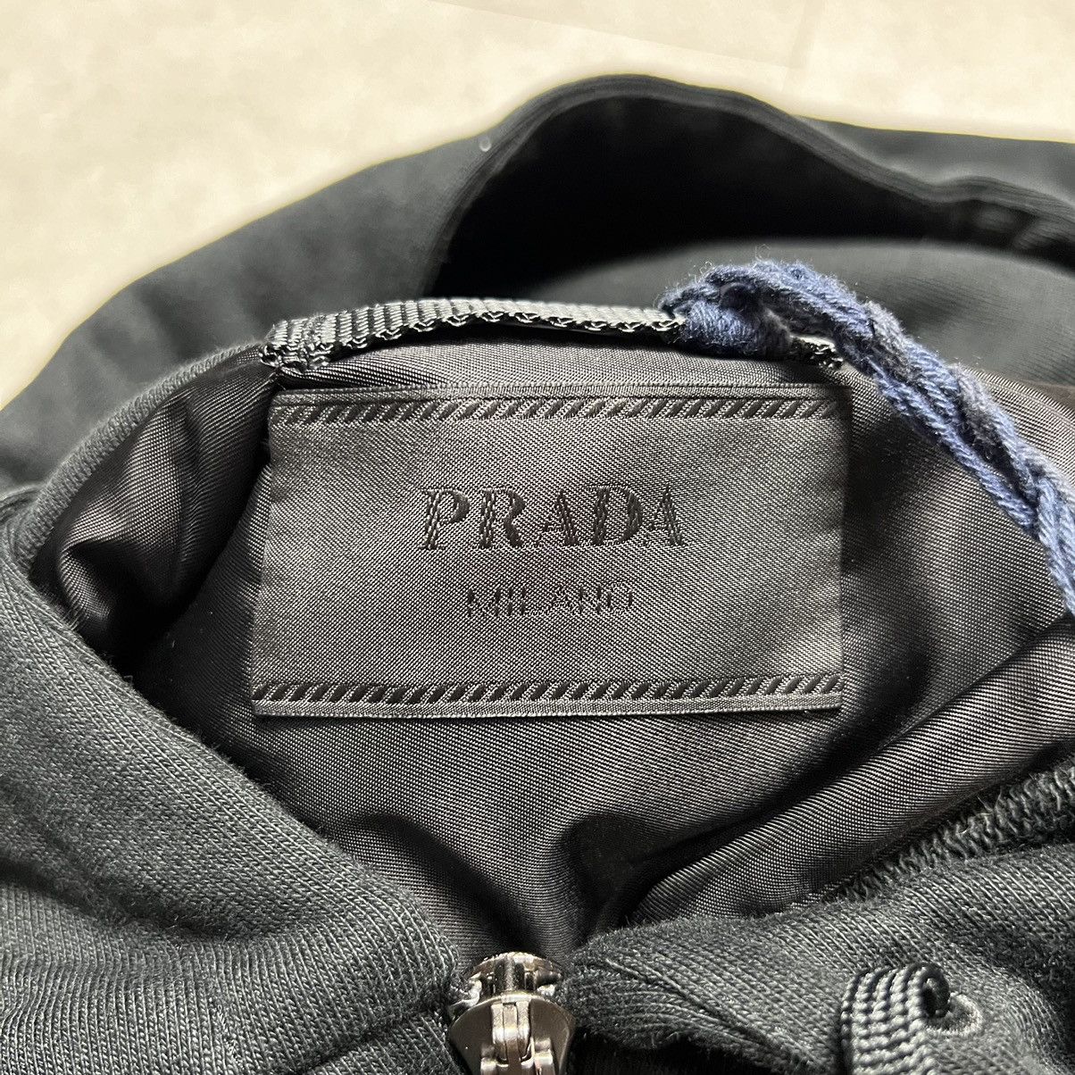 Prada Runway Crystal Zip Up Sweatshirt