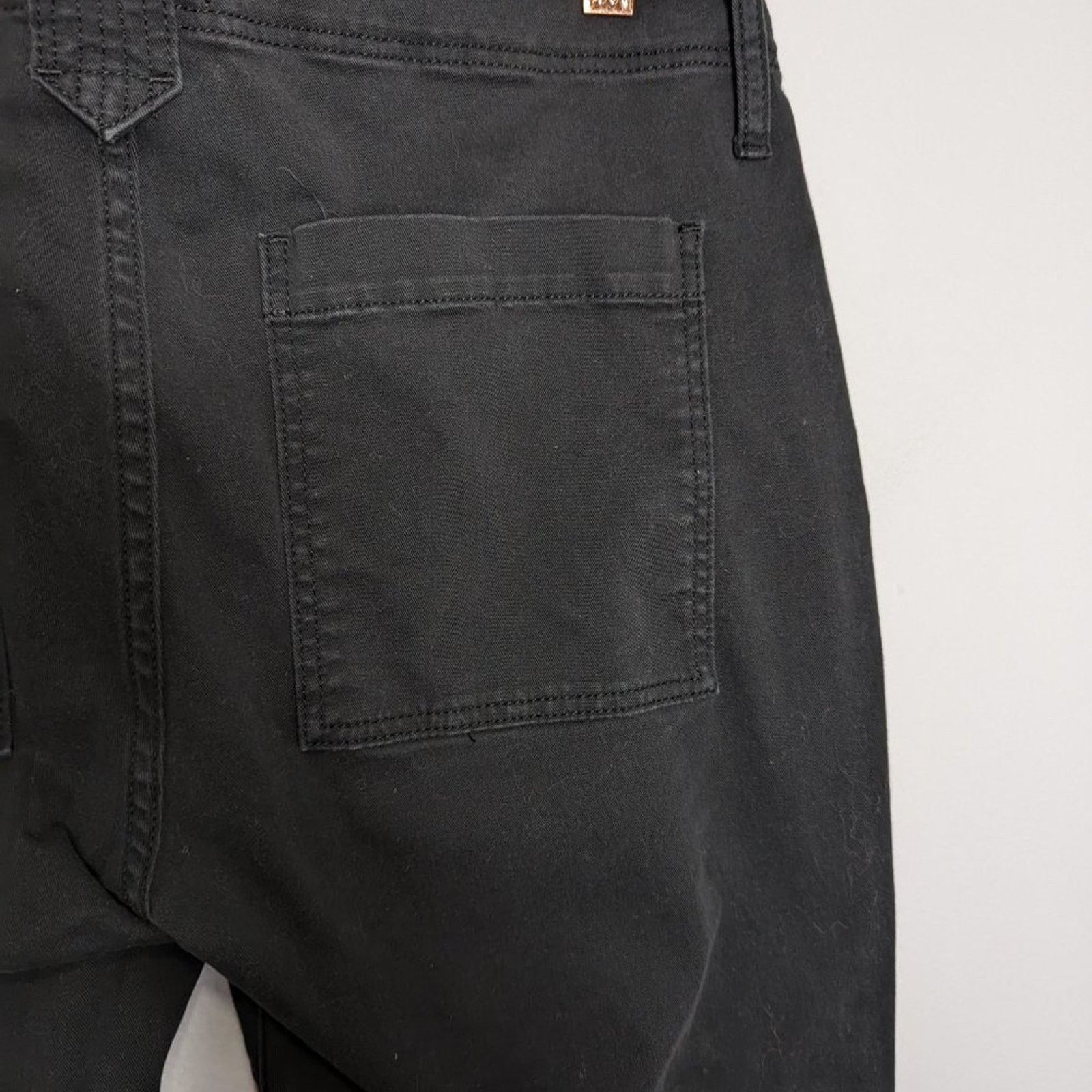 Frame Frame Washed Black Banded Bottom Trapunto Moto Pant Anke Zip Size 30" / US 8 / IT 44 - 7 Thumbnail