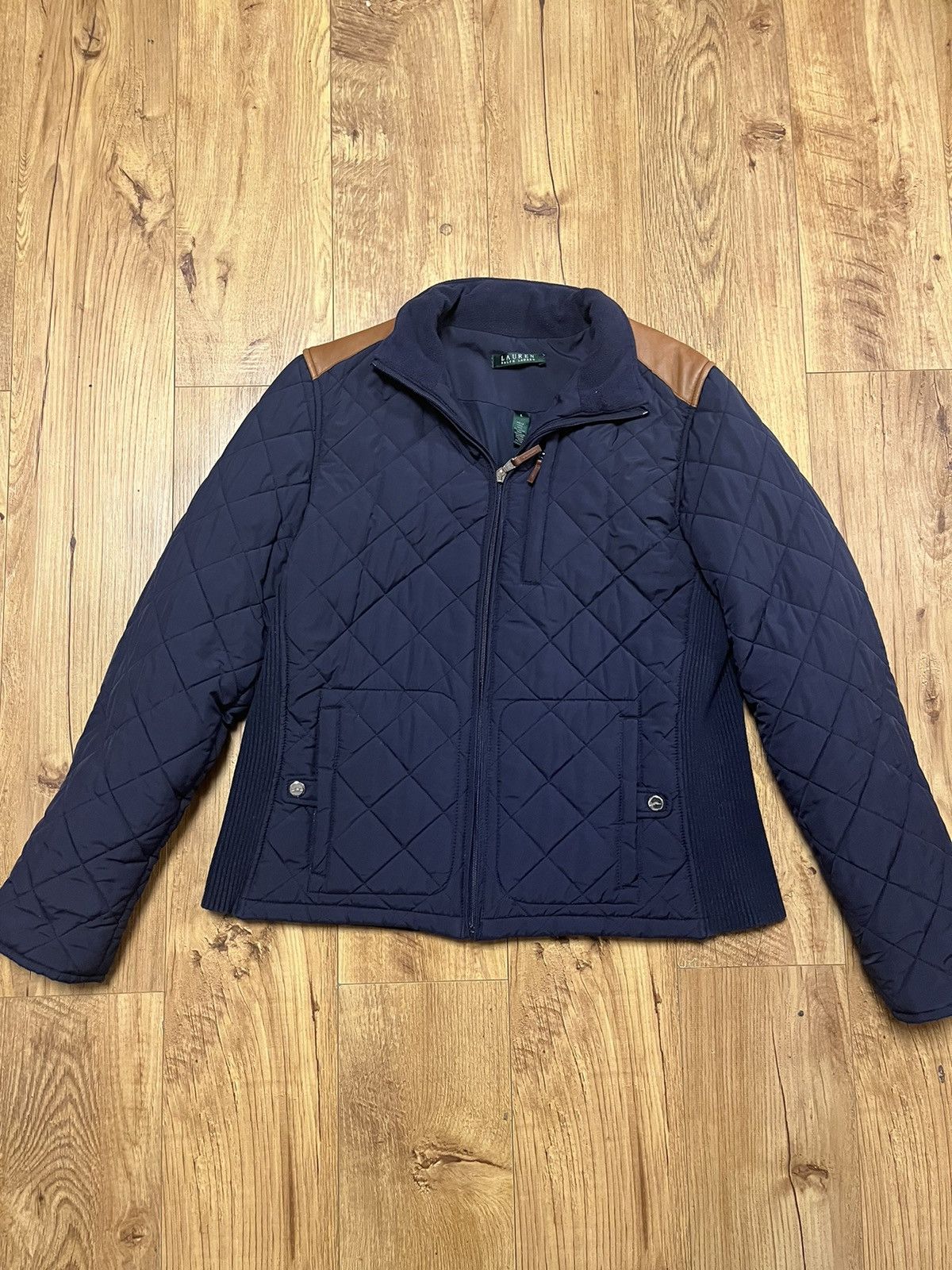 Polo Ralph Lauren Ralph Lauren Quilted Jacket Deep Blue Color Size L / US 10 / IT 46 - 1 Thumbnail