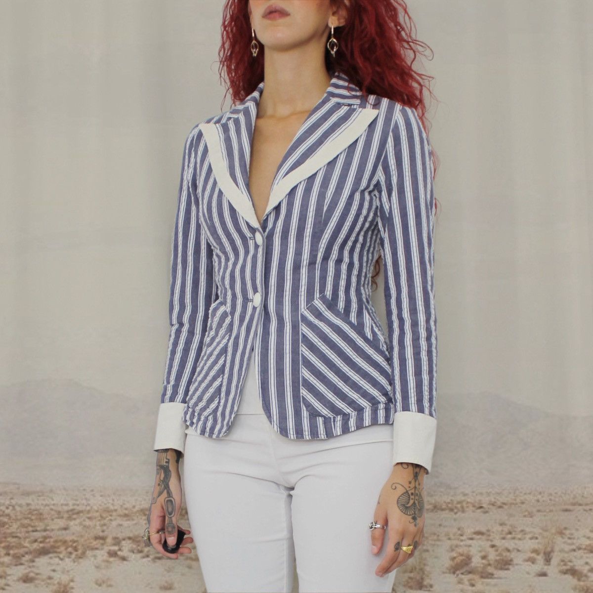 Other 🪽STRIPED BLAZER🪽 Size S / US 4 / IT 40 - 2 Thumbnail