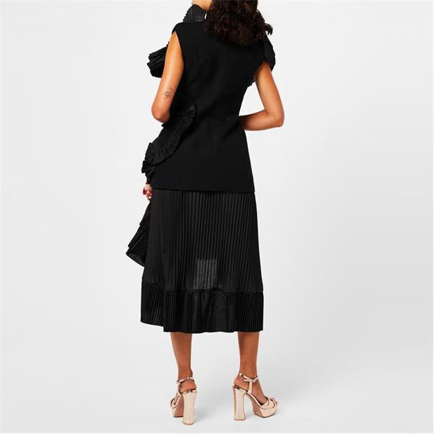 Dries Van Noten o1g2r1mq1024 Midi Skirt in Black Size 30" / US 8 / IT 44 - 5 Thumbnail