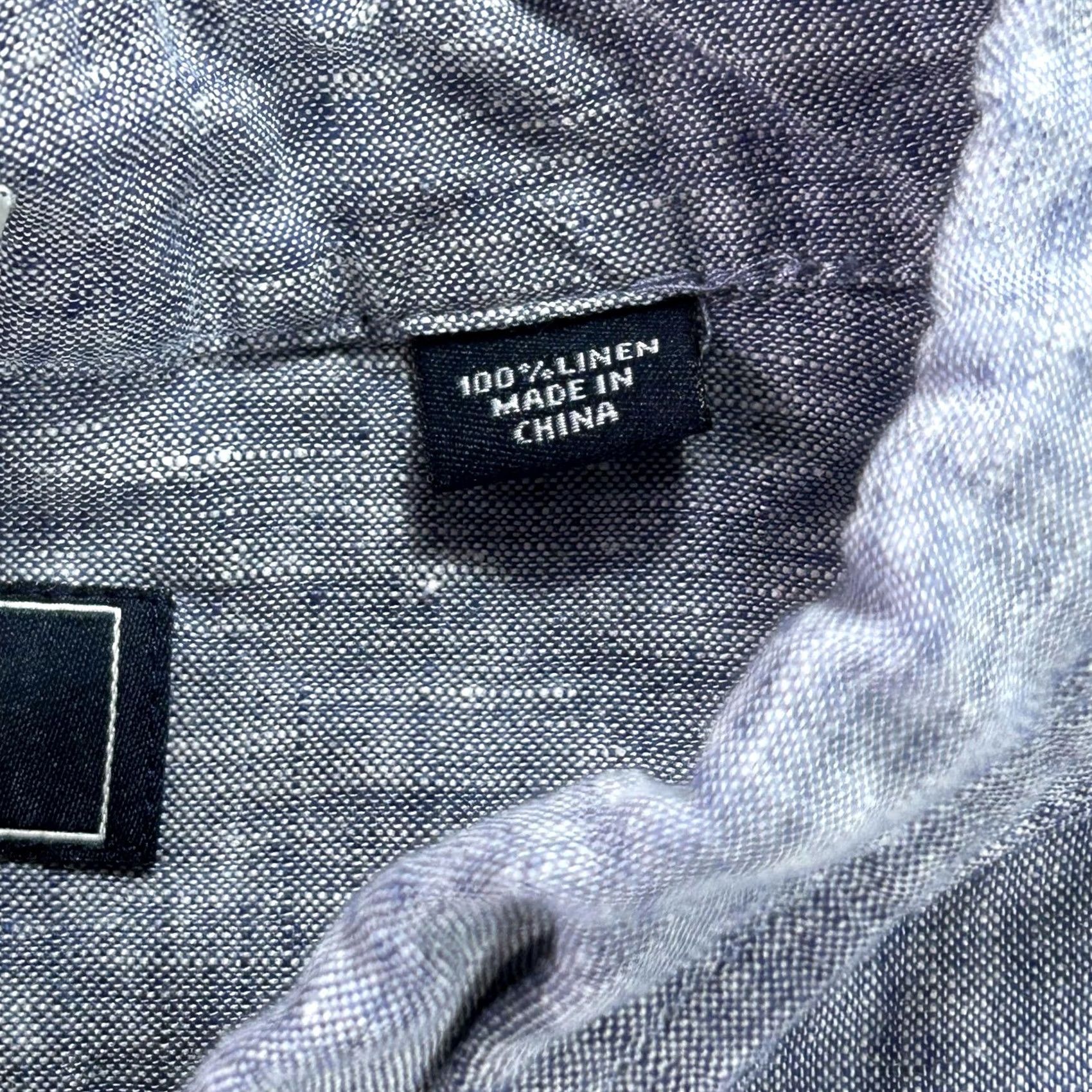 Reyn Spooner Reyn Spooner Shirt Mens XL Blue 100% Linen Button-Down Tailored Long Sleeve Size US XL / EU 56 / 4 - 5 Thumbnail