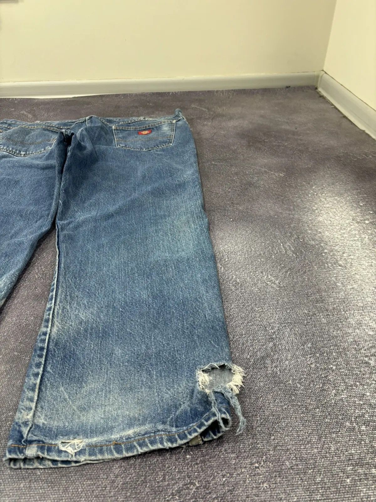 Dickies × Vintage Vintage Dickies USA Denim Blue Work Skate Hype Baggy Jeans Size US 44 / EU 60 - 4 Thumbnail
