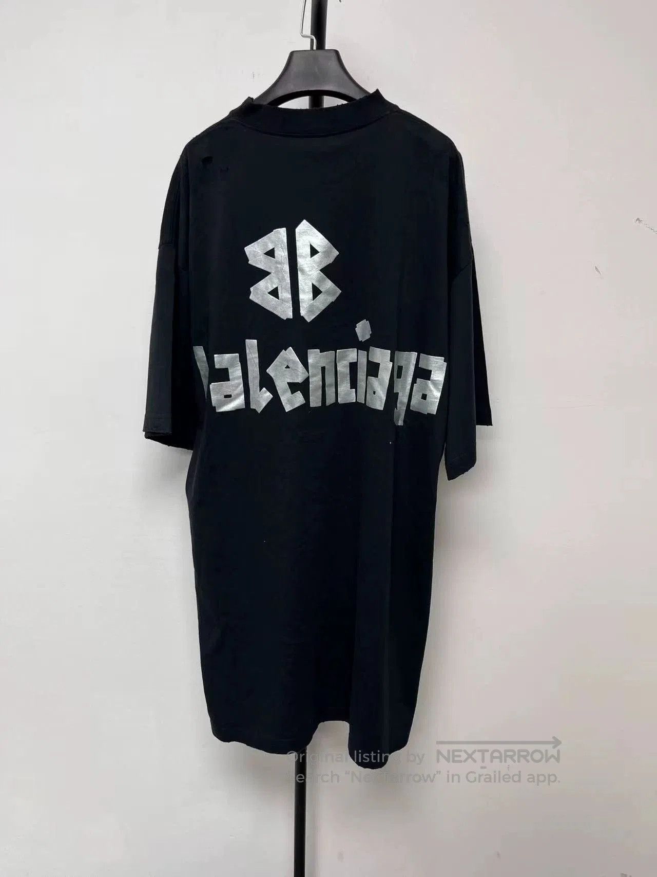 Balenciaga Balenciaga Letter Print Short Sleeve Dress. Size US 36 / EU 52 - 2 Thumbnail