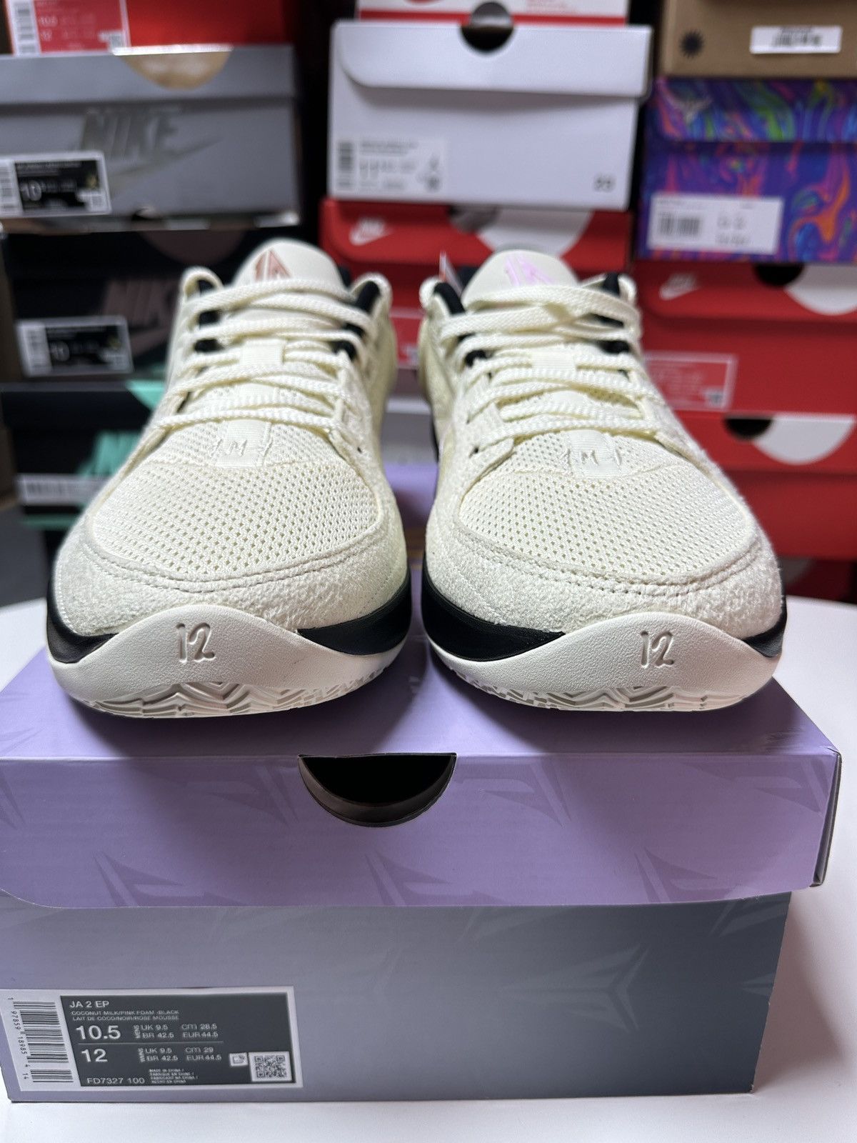 Nike New Size 10.5 US MEN JA 2 EP Coconut Milk/ Pink Size US 10.5 / EU 43-44 - 6 Thumbnail